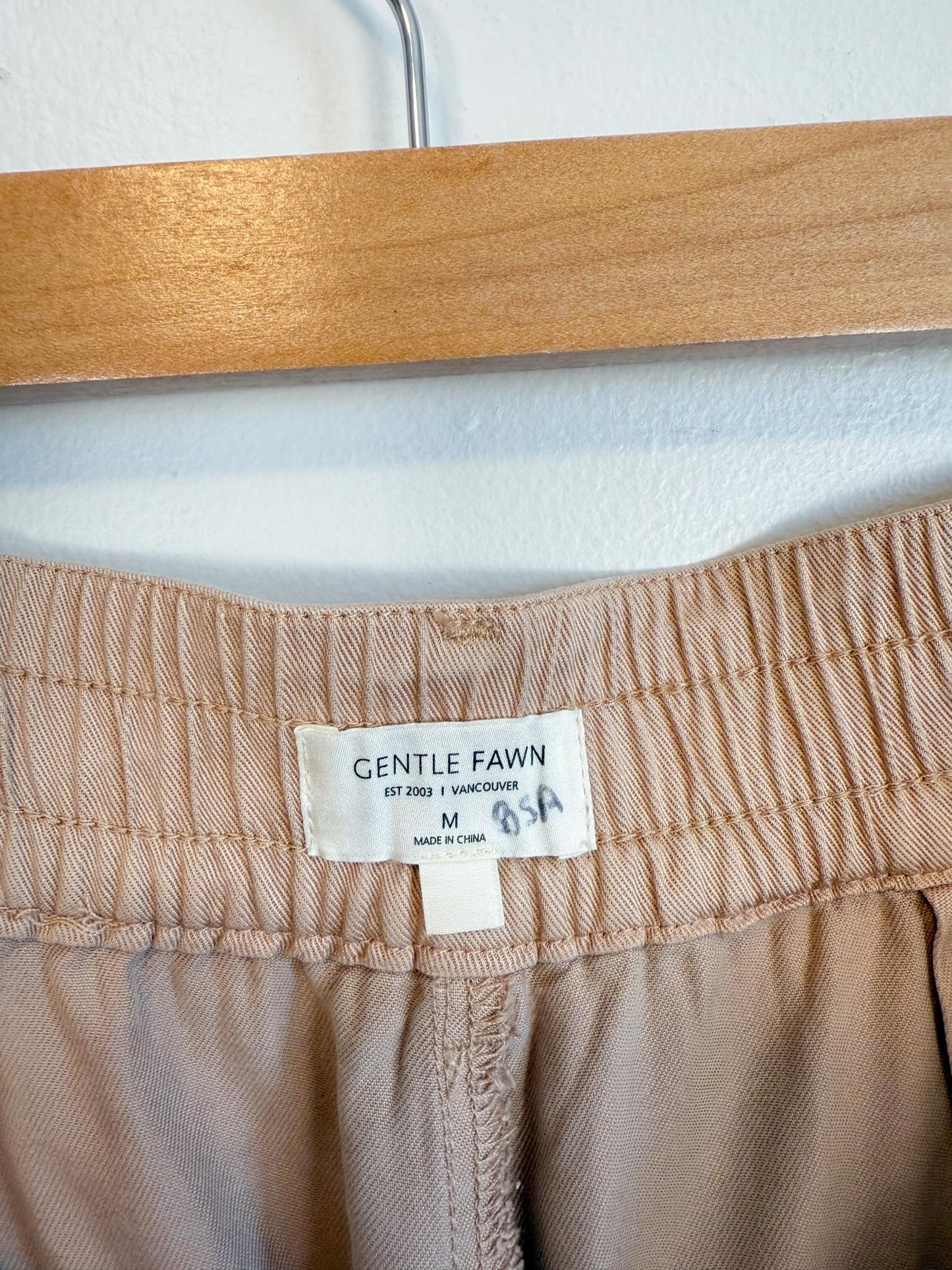 Gentle Fawn "Sabine Wide Leg Pant in Tan" (Size M)