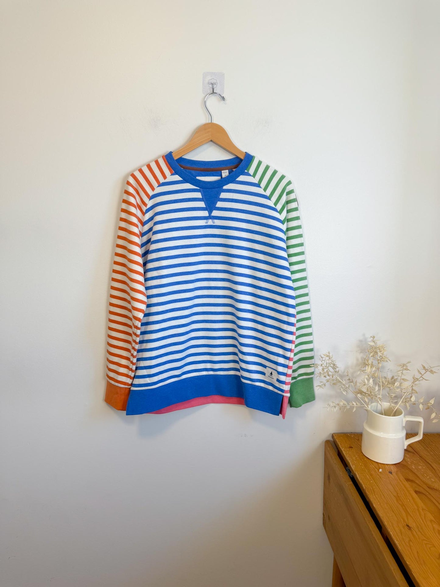 WANAKOME "Panna Multi-Stripe Sweatshirt" (Size S/M)