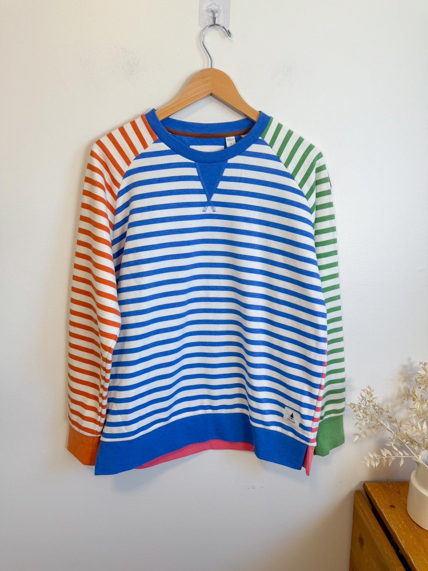 WANAKOME "Panna Multi-Stripe Sweatshirt" (Size S/M)