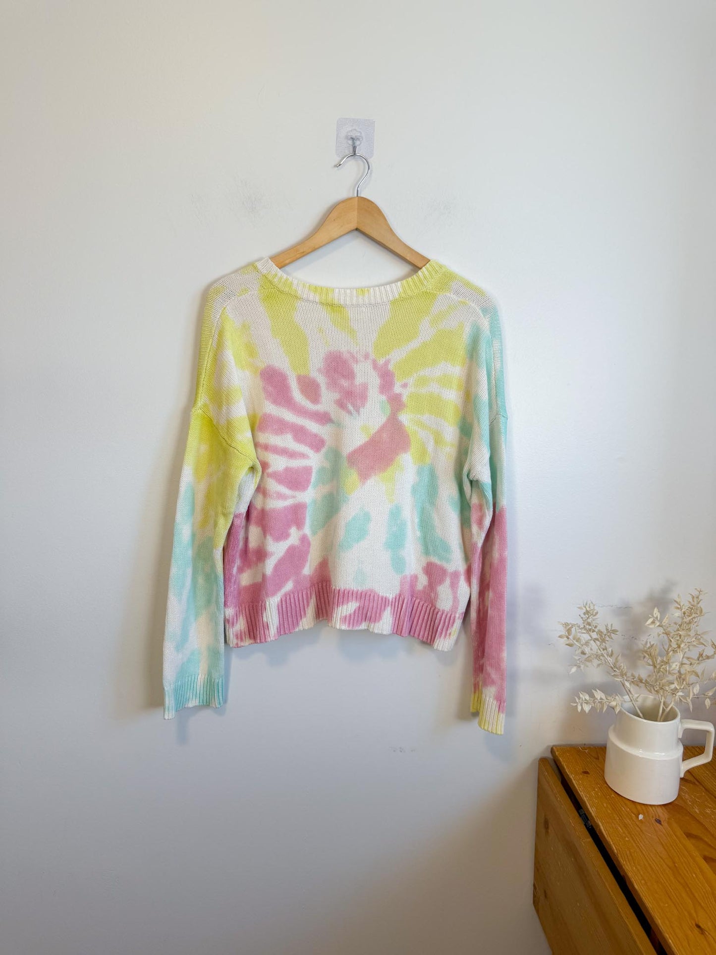 Lisa Todd Tie Dye V-Neck Sweater (Size S/M)