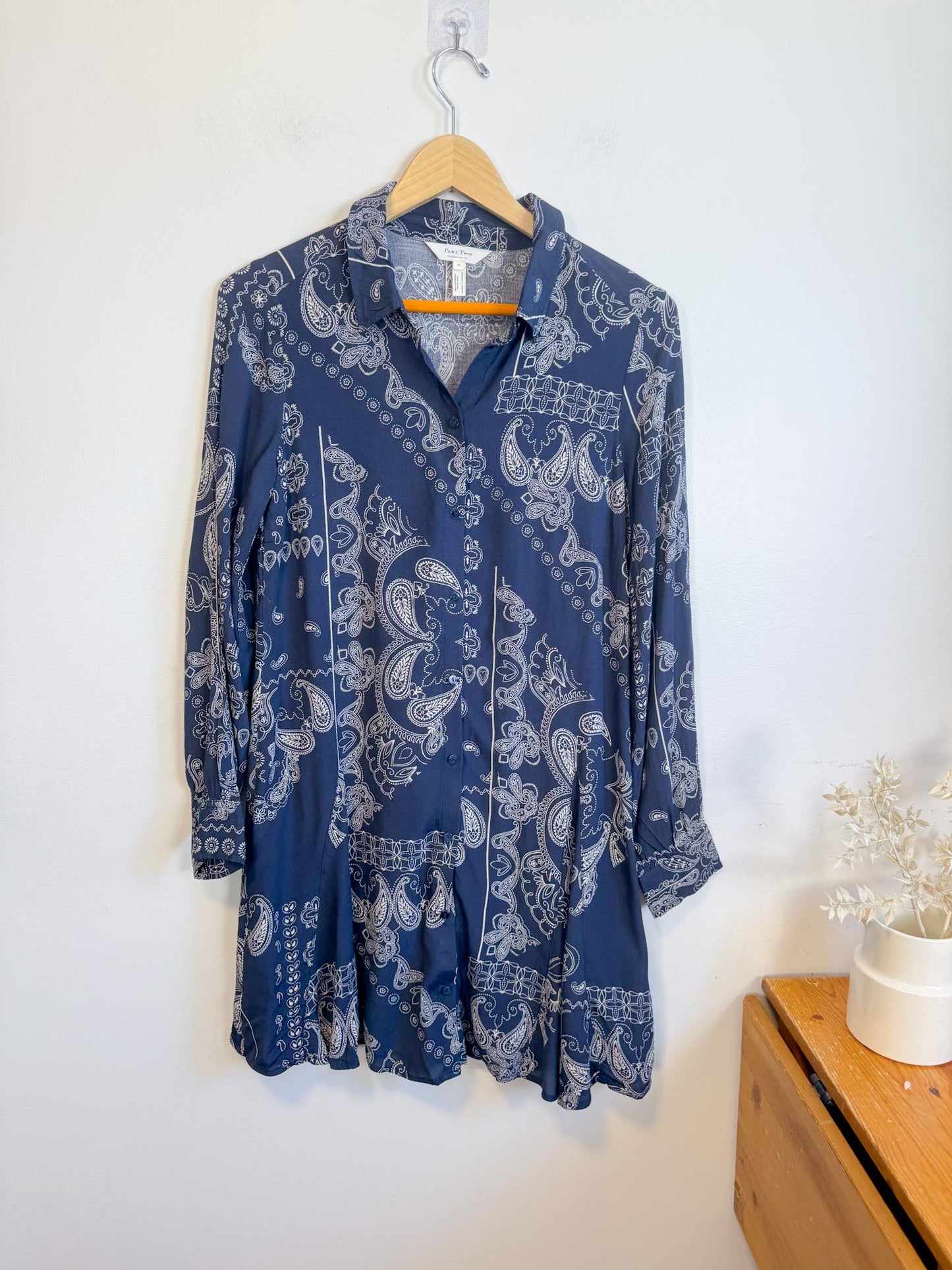 InWear "Esilya Dress in Navy Print" (Size M)