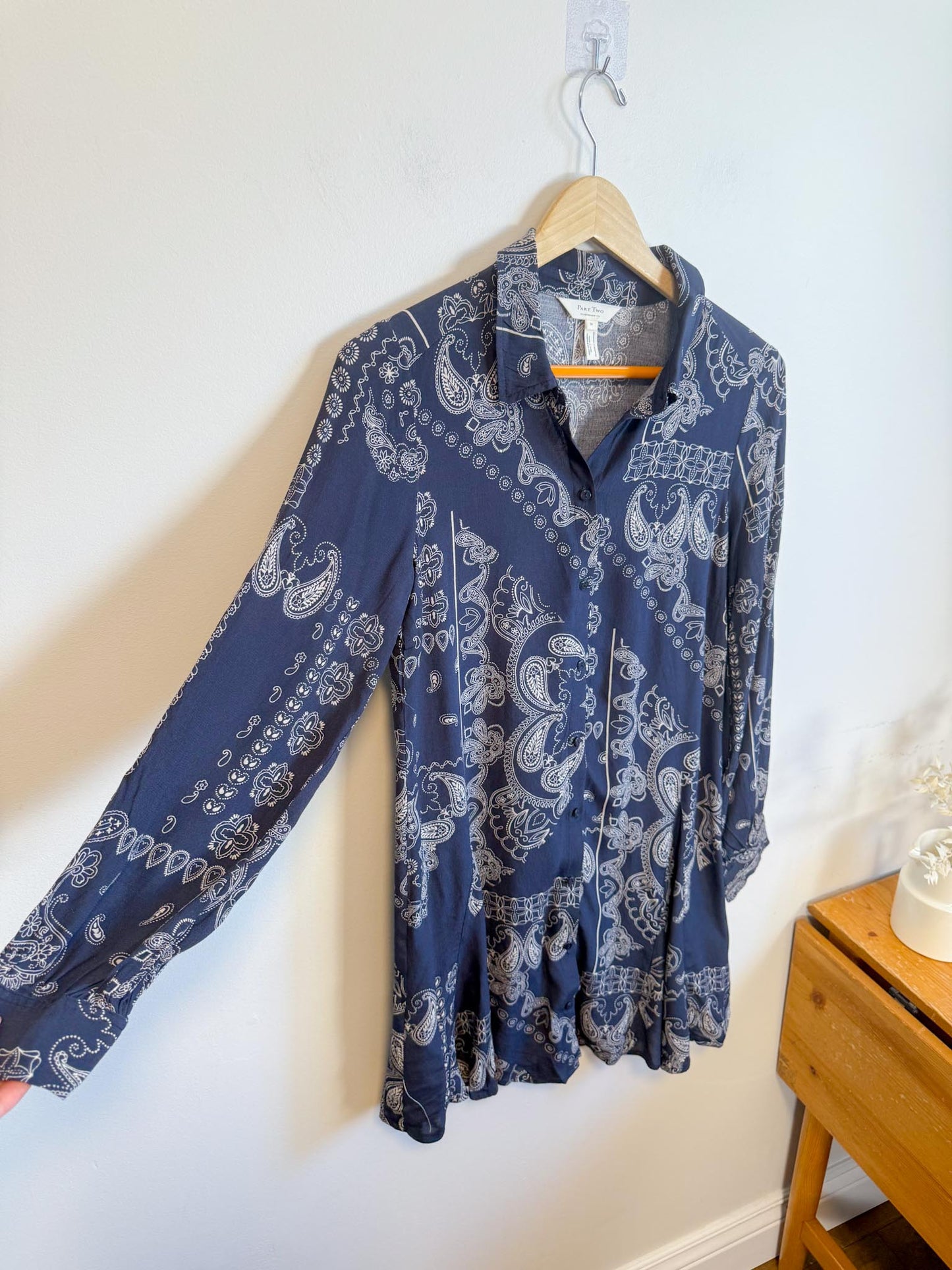 InWear "Esilya Dress in Navy Print" (Size M)