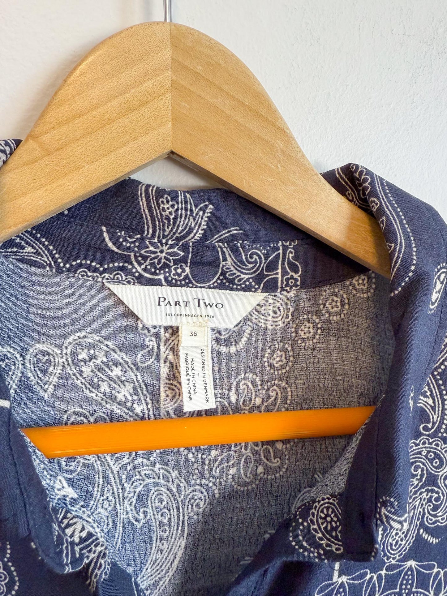 InWear "Esilya Dress in Navy Print" (Size M)