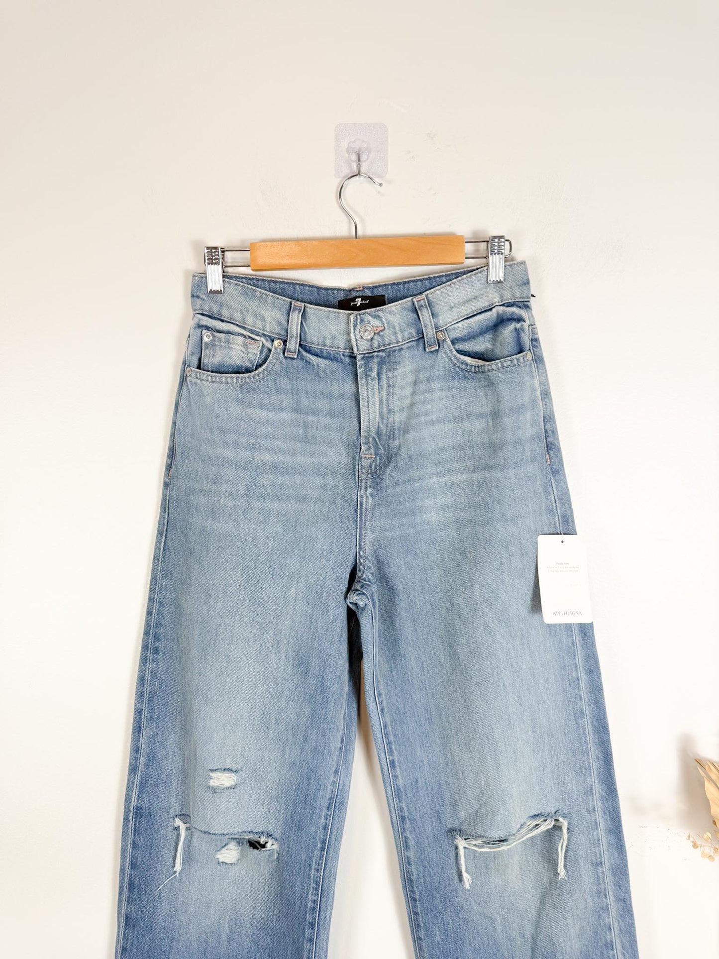 7 For All Mankind "Scout Wanderlust Jeans In Blue" NWT (Size 25)