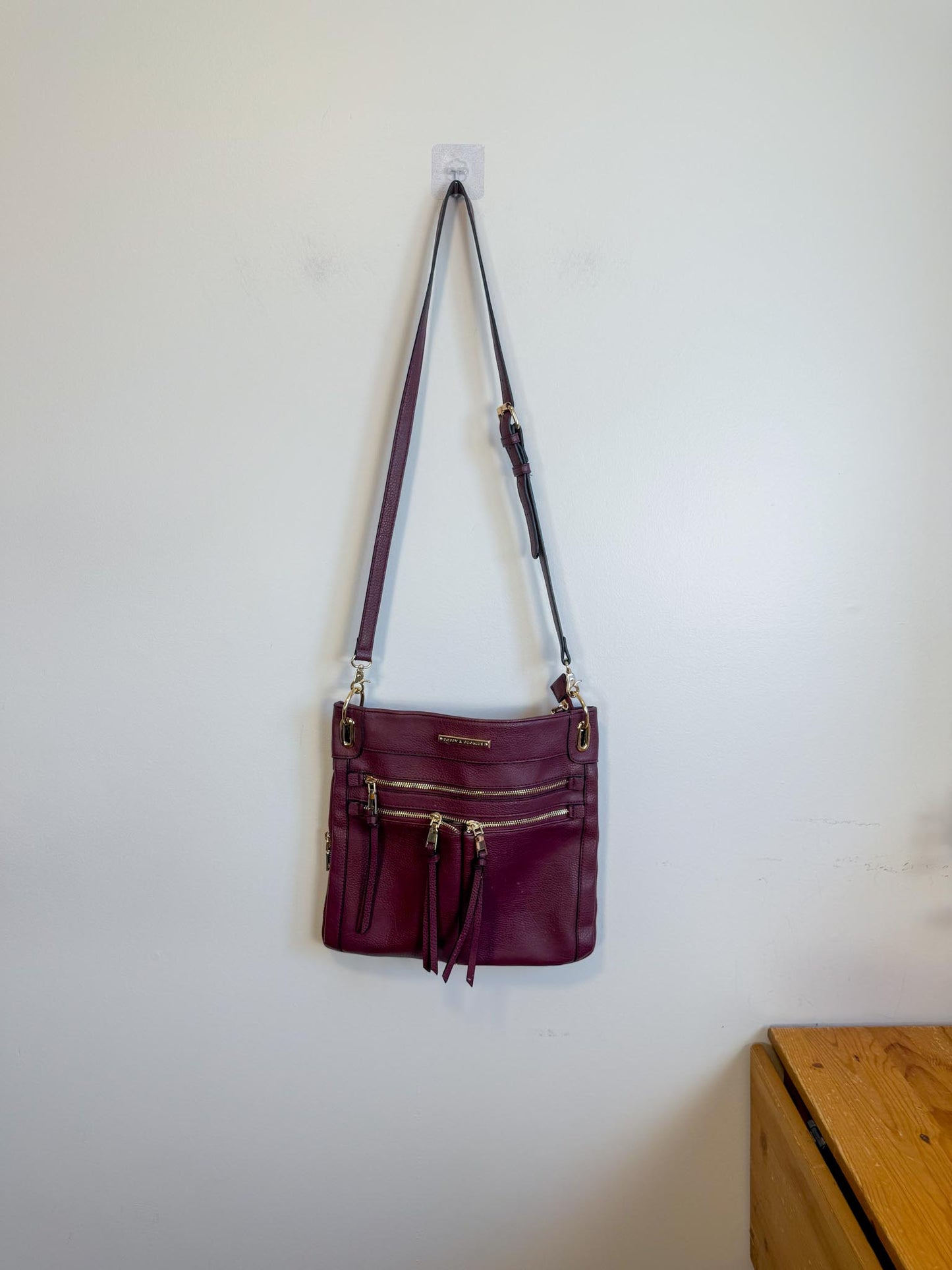 Poppy & Peonies "the Everday Crossbody Purse in Berry"