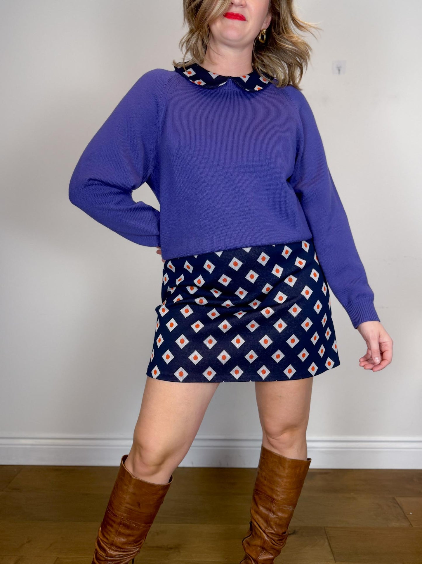 Wilfred Free Merino Wool Crewneck Sweater in Purple SOLD AS IS (Size M)