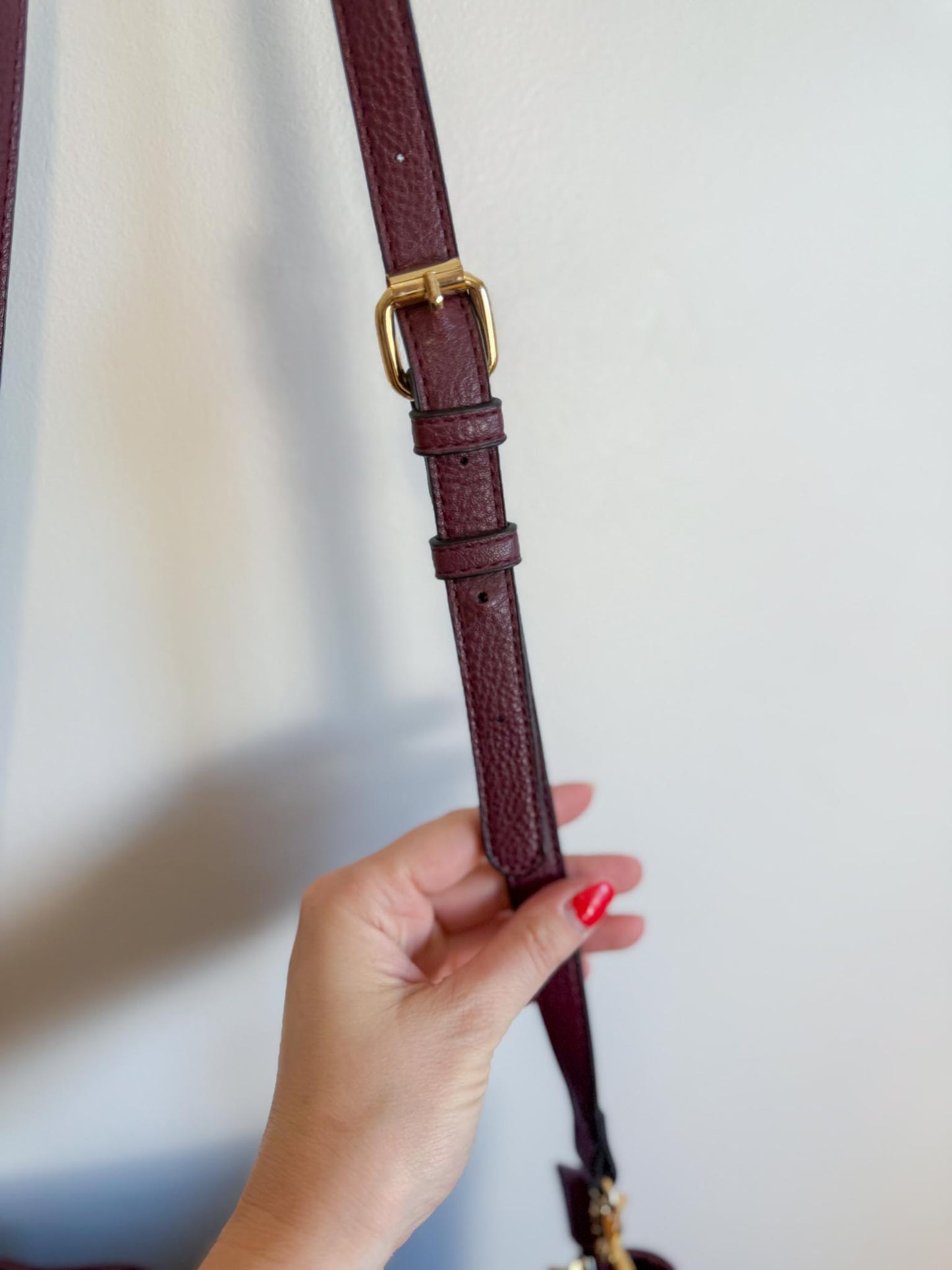 Poppy & Peonies "the Everday Crossbody Purse in Berry"
