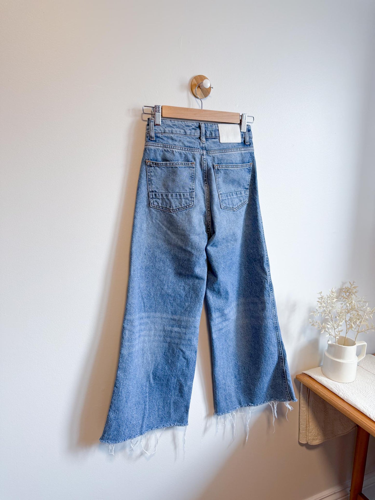 SANDRO Paris Wide Leg Denim Jeans (Size 25)
