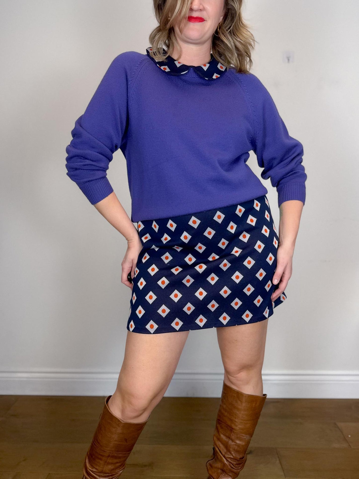 Wilfred Free Merino Wool Crewneck Sweater in Purple SOLD AS IS (Size M)