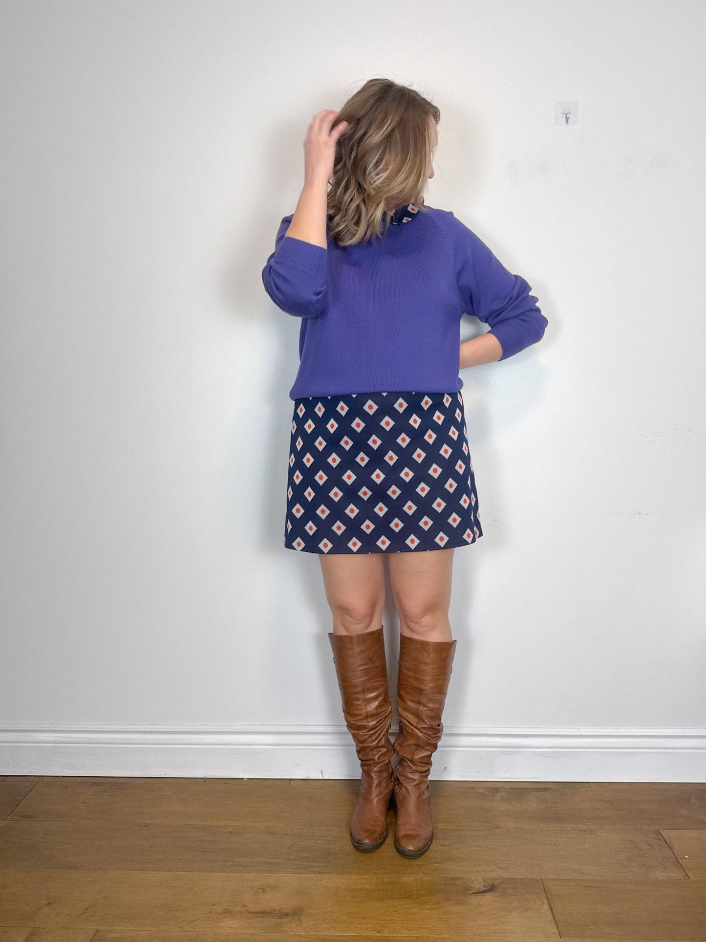 Wilfred Free Merino Wool Crewneck Sweater in Purple SOLD AS IS (Size M)