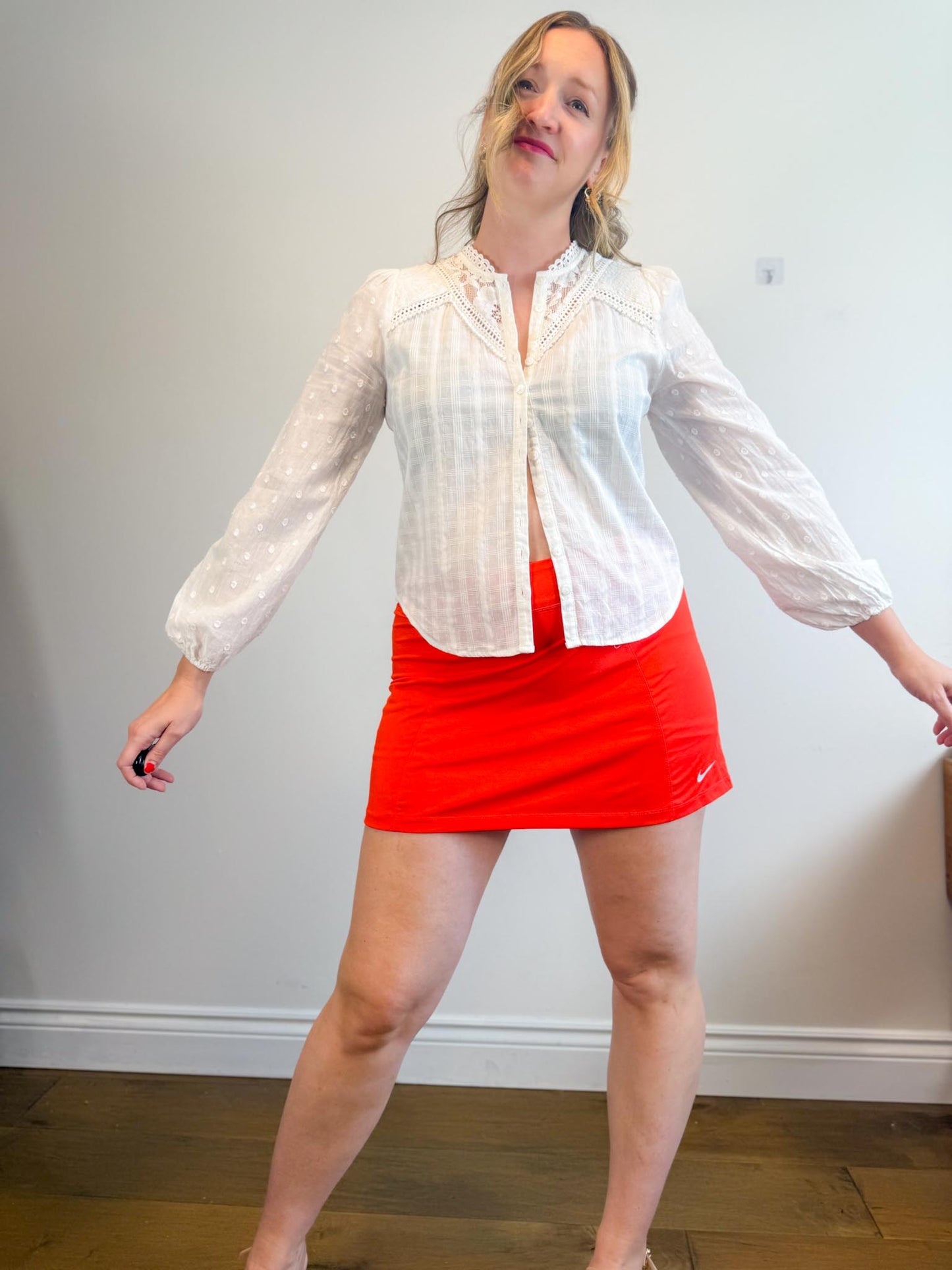 Heartloom White Eyelet Blouse (Size M)