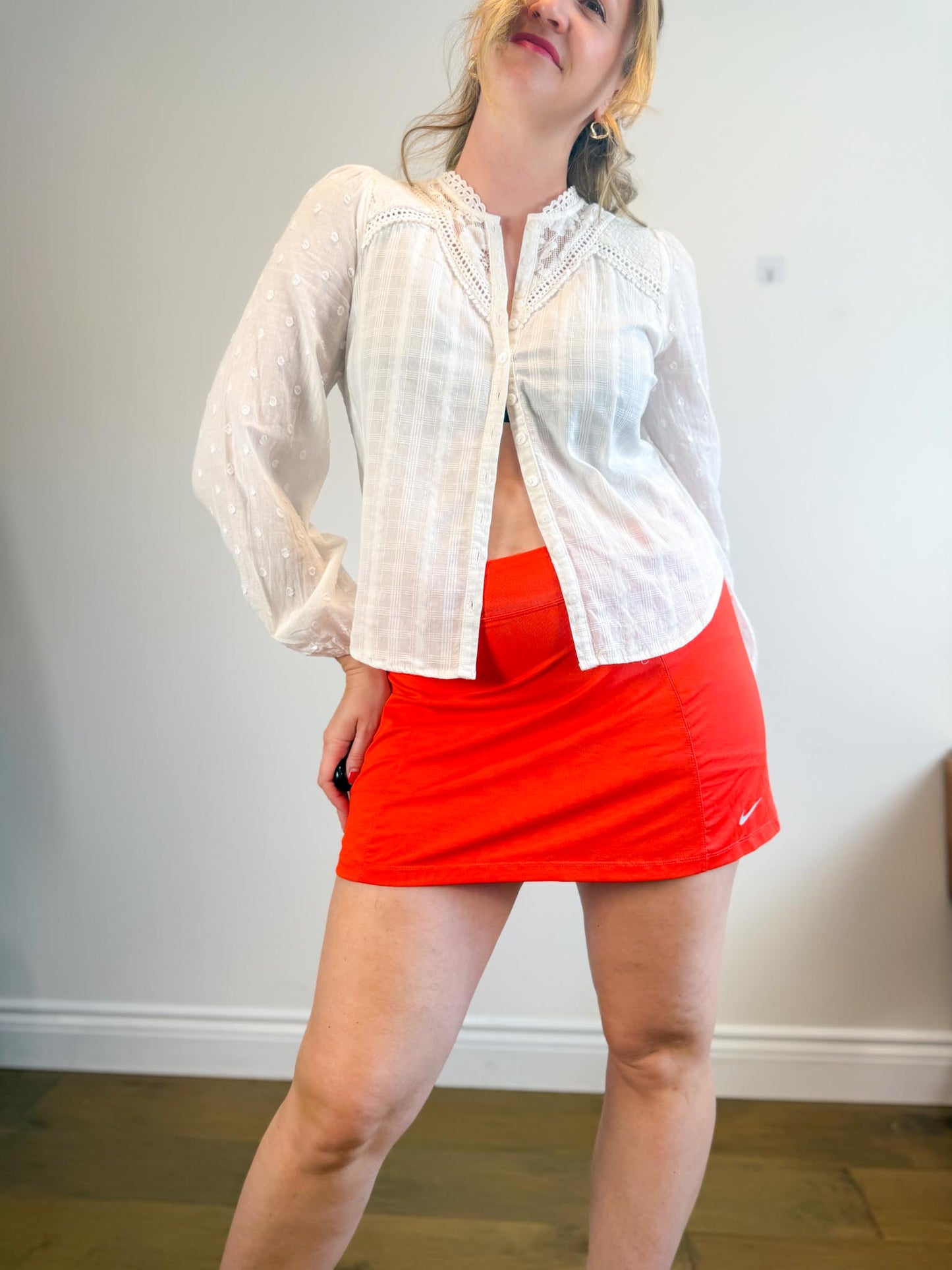 Heartloom White Eyelet Blouse (Size M)