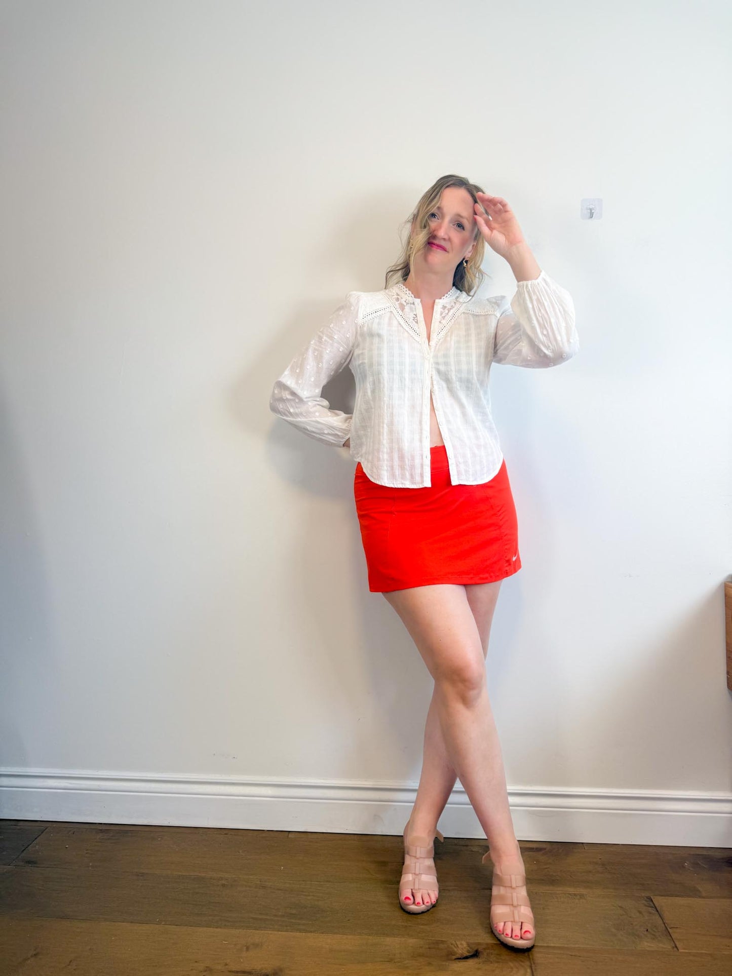 Heartloom White Eyelet Blouse (Size M)