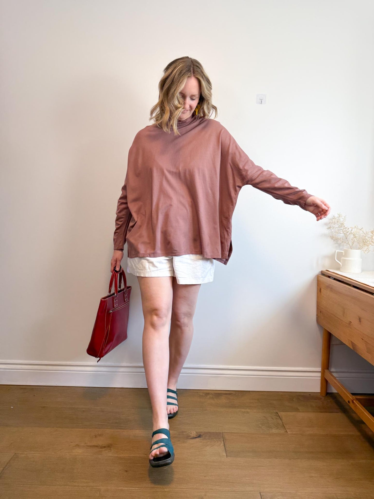 AYRTIGHT Made in Canada Tunic Top in Dusty Rose (Size 2X)