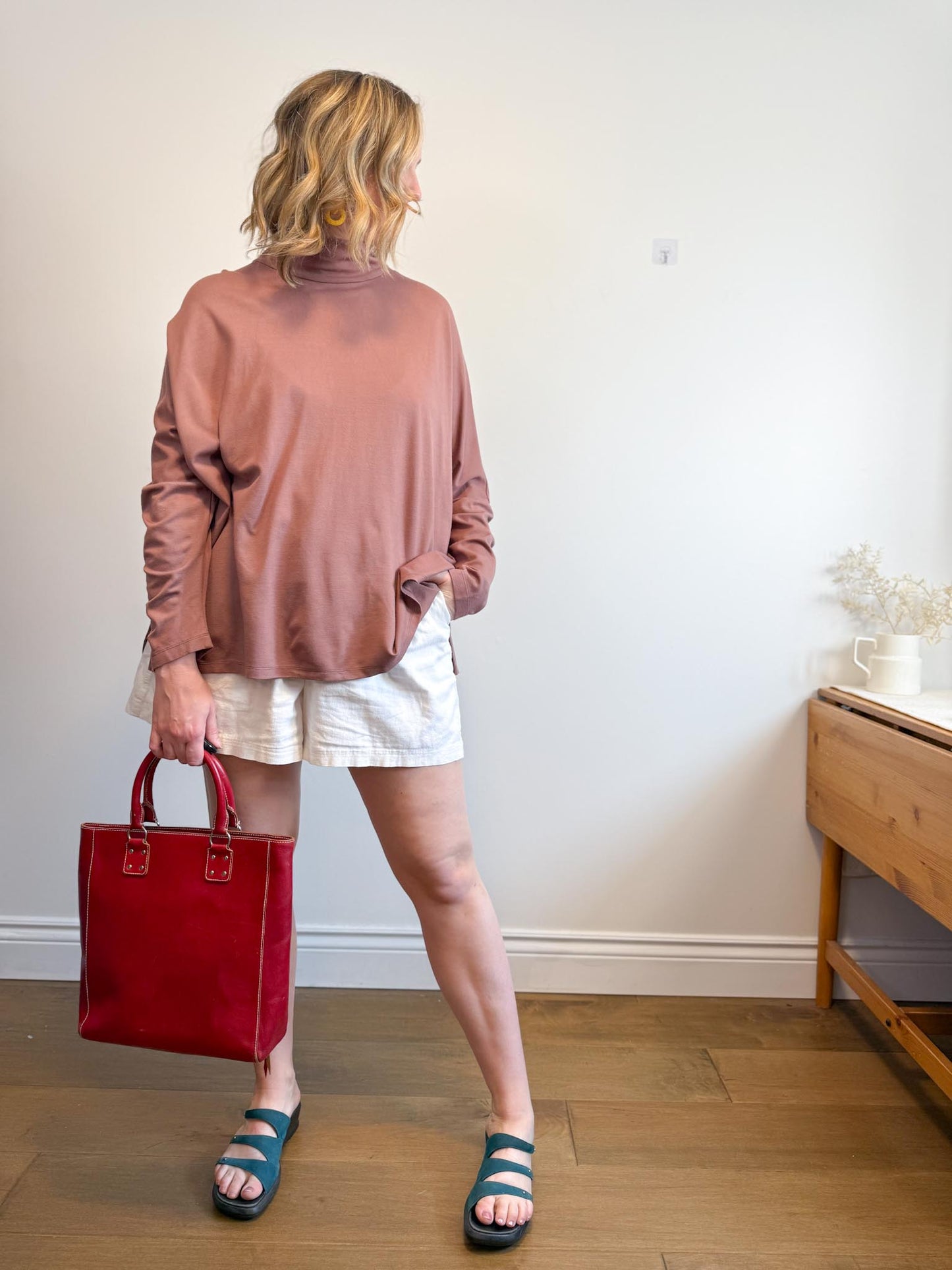 AYRTIGHT Made in Canada Tunic Top in Dusty Rose (Size 2X)