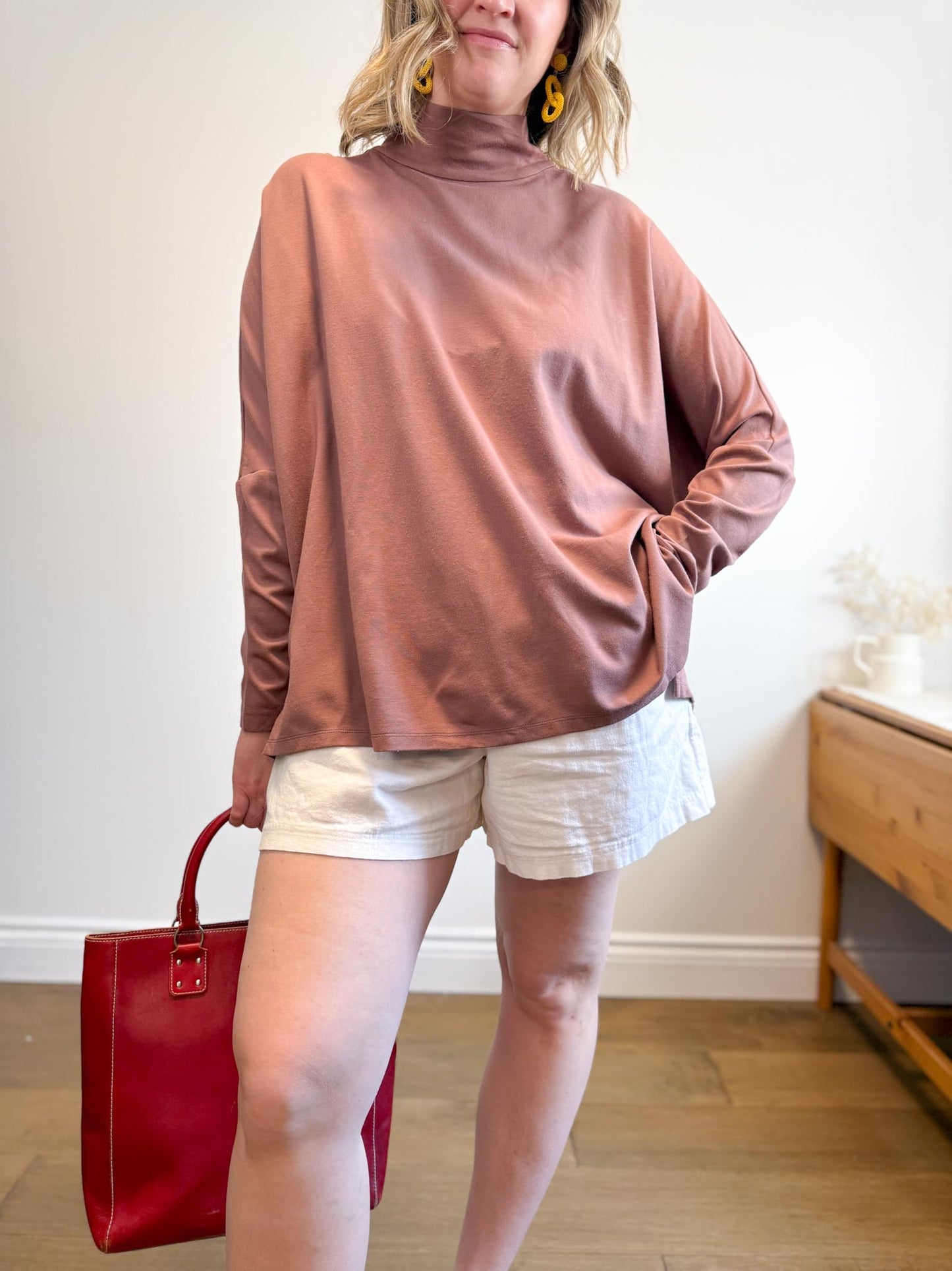AYRTIGHT Made in Canada Tunic Top in Dusty Rose (Size 2X)