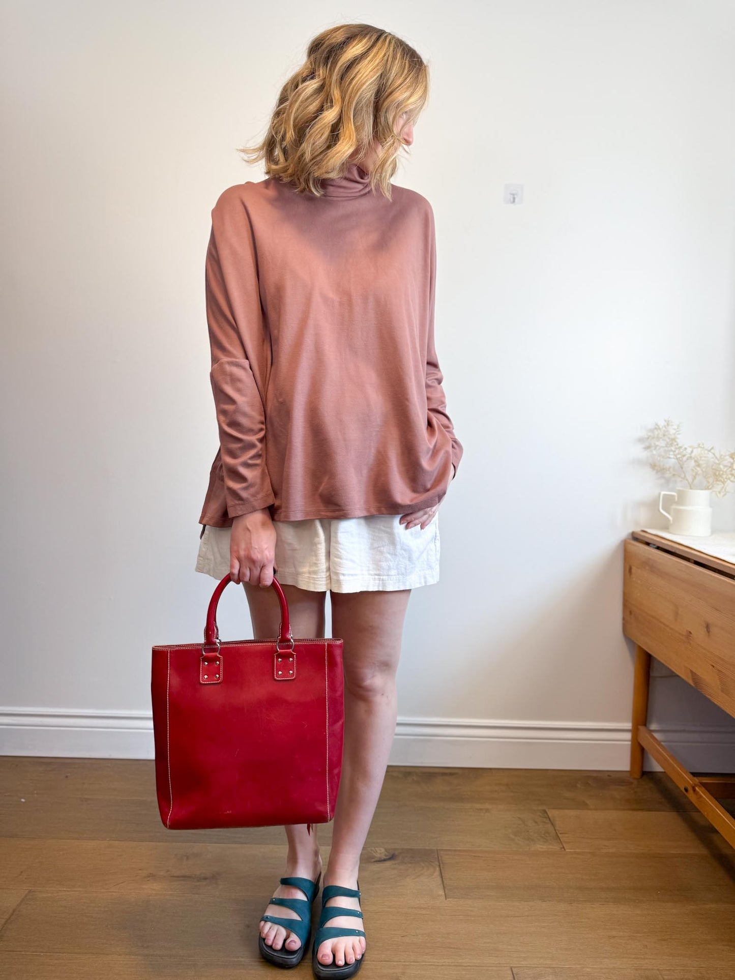 AYRTIGHT Made in Canada Tunic Top in Dusty Rose (Size 2X)