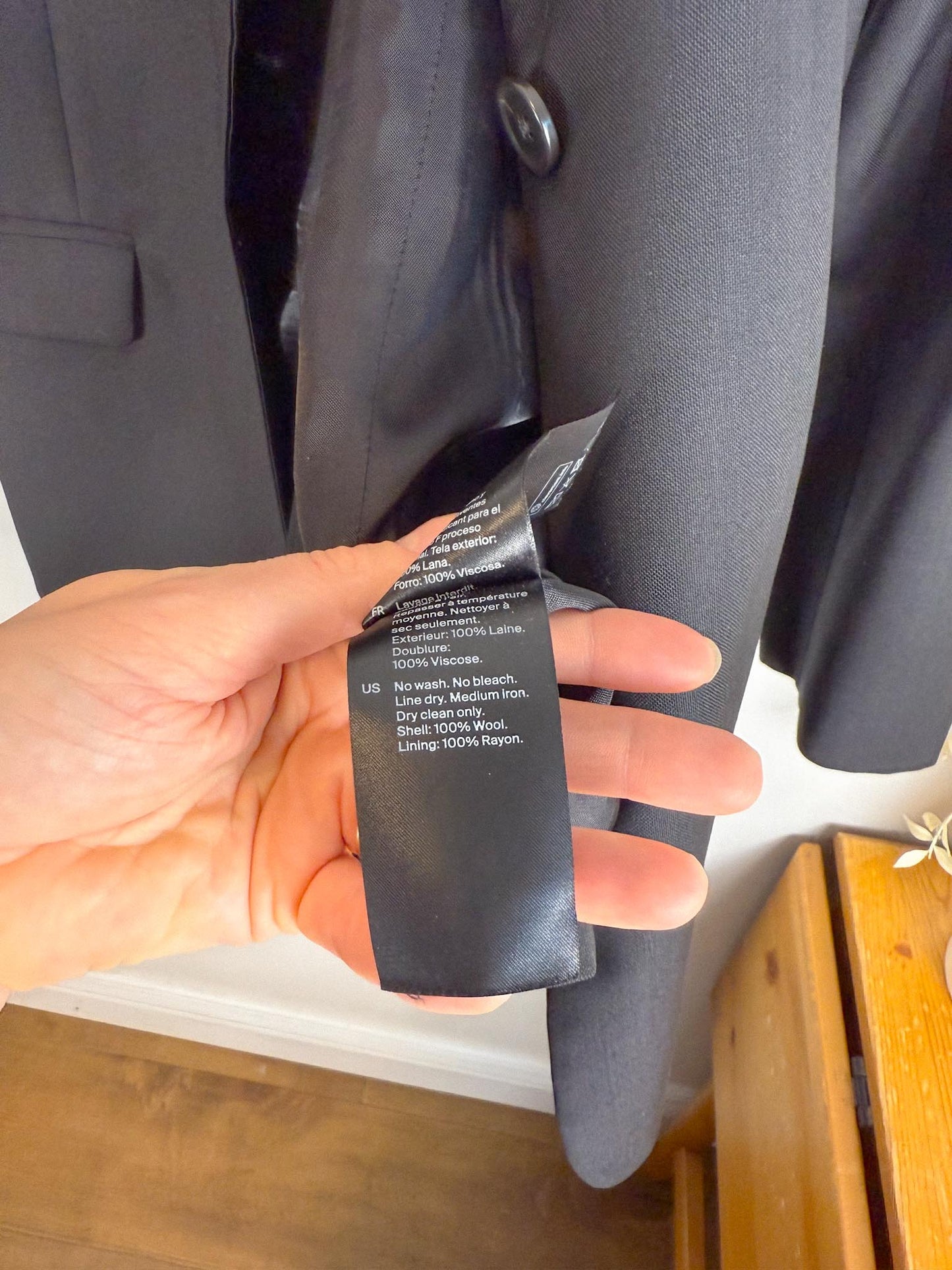 COS Wool Blazer in Black (Size S)