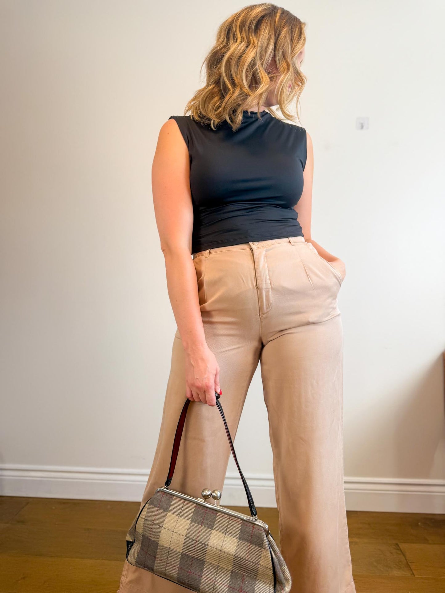 Gentle Fawn "Sabine Wide Leg Pant in Tan" (Size M)
