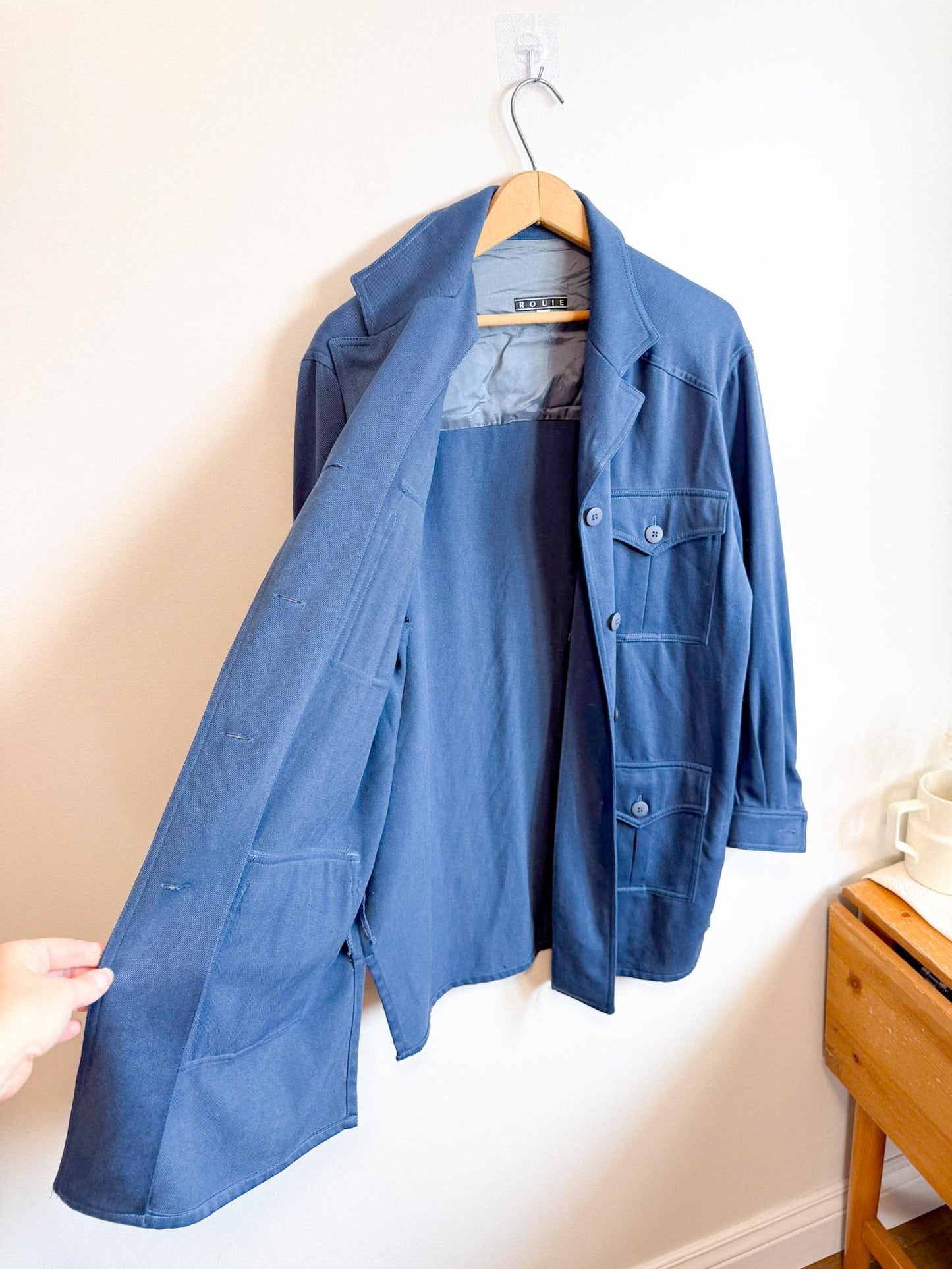 Vintage Oversized Jacket in Blue (Size L/XL)