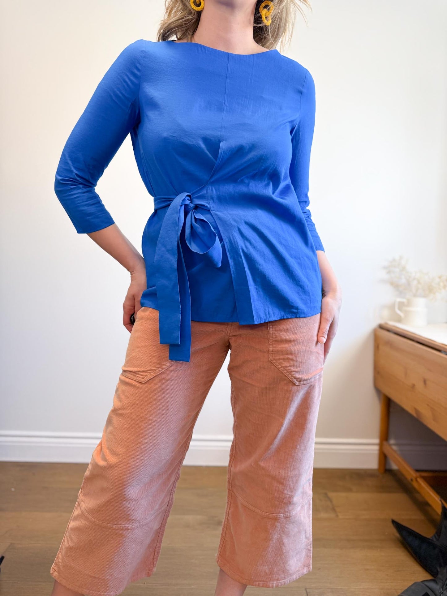Everlane " The Corduroy Gardner Pant in Coral" (Size 14)