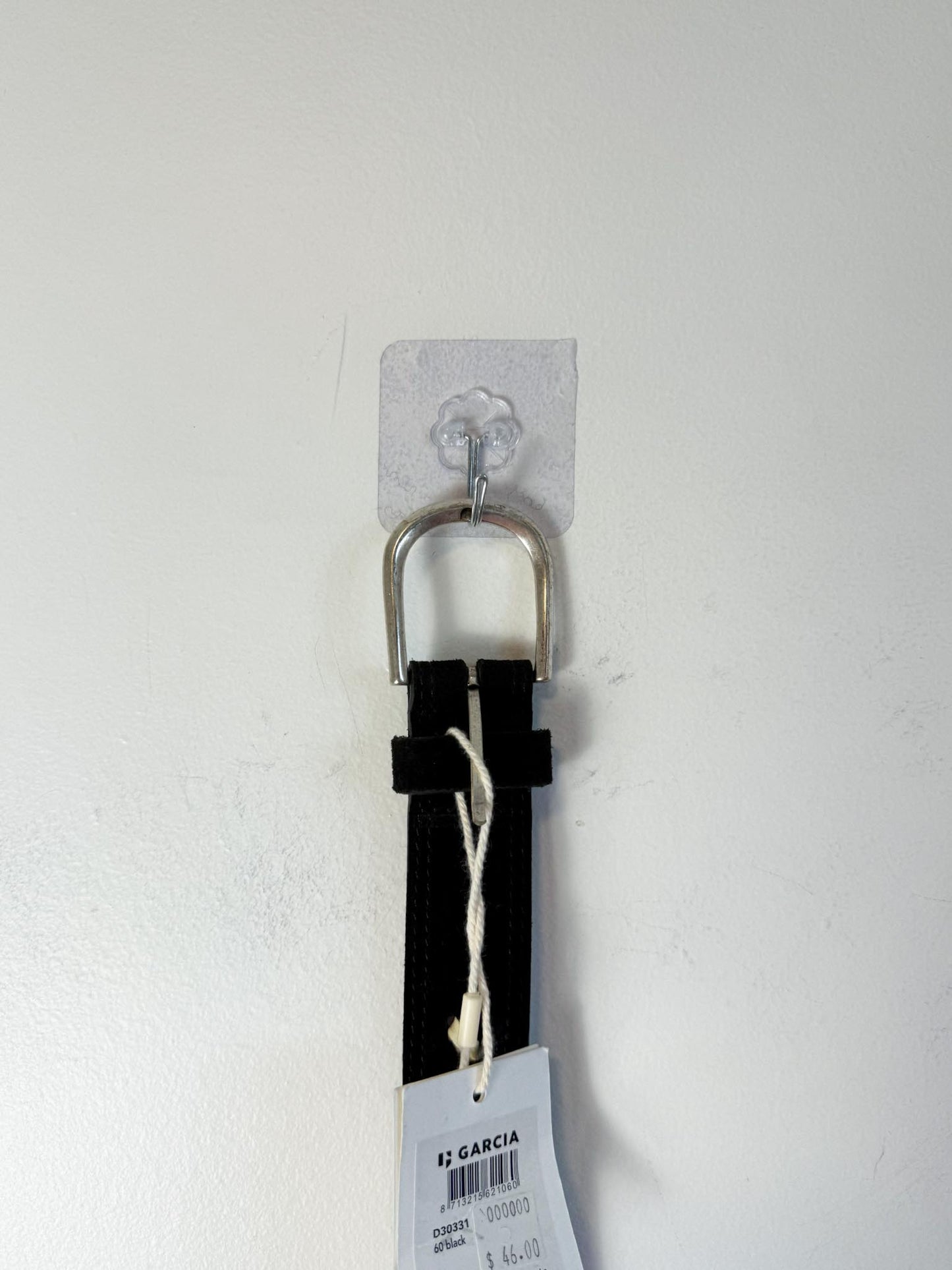 GARCIA Black & Cream Leather Belt NWT (Size M)