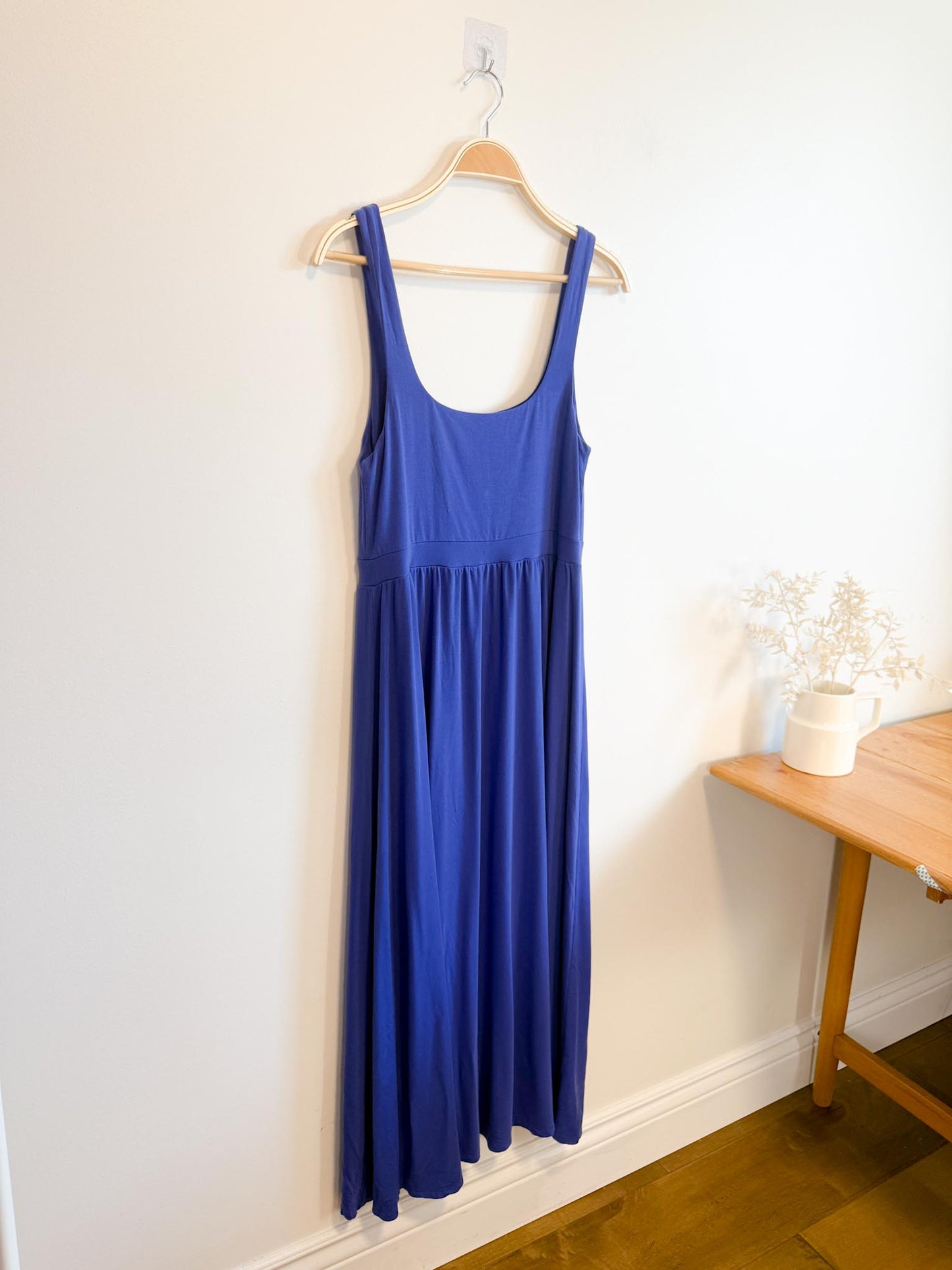 Wilfred "Market Midi Dress in Azure Blue" (Size L)