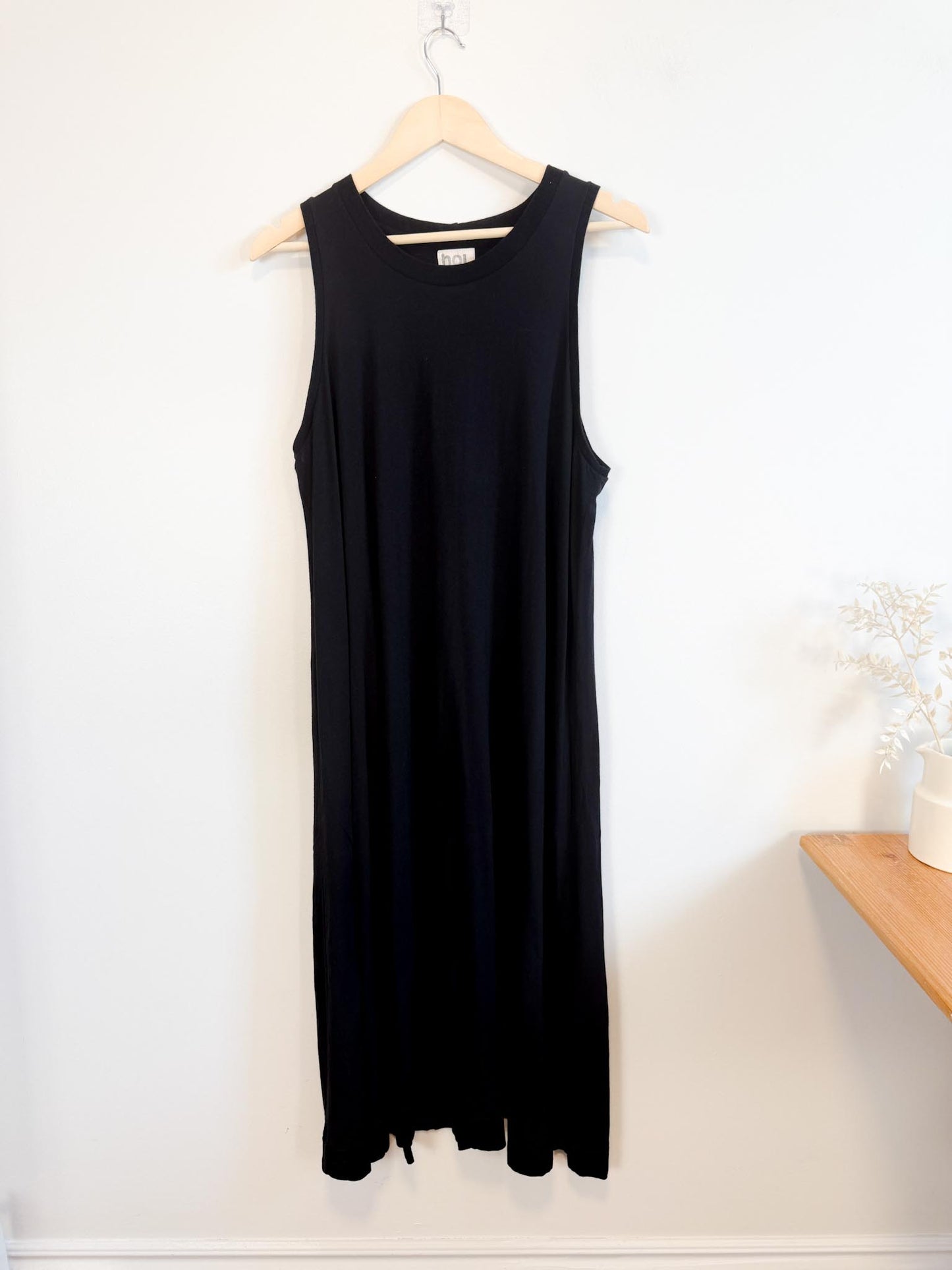 HOI BO Slow Fashion Tank Dress in Black (Size L)
