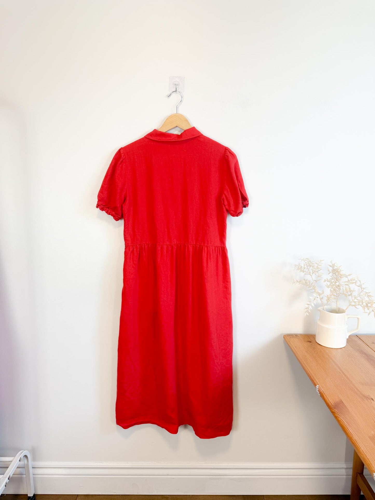 Wilfred "Naeva Linen Dress in Red" (Size S/M)