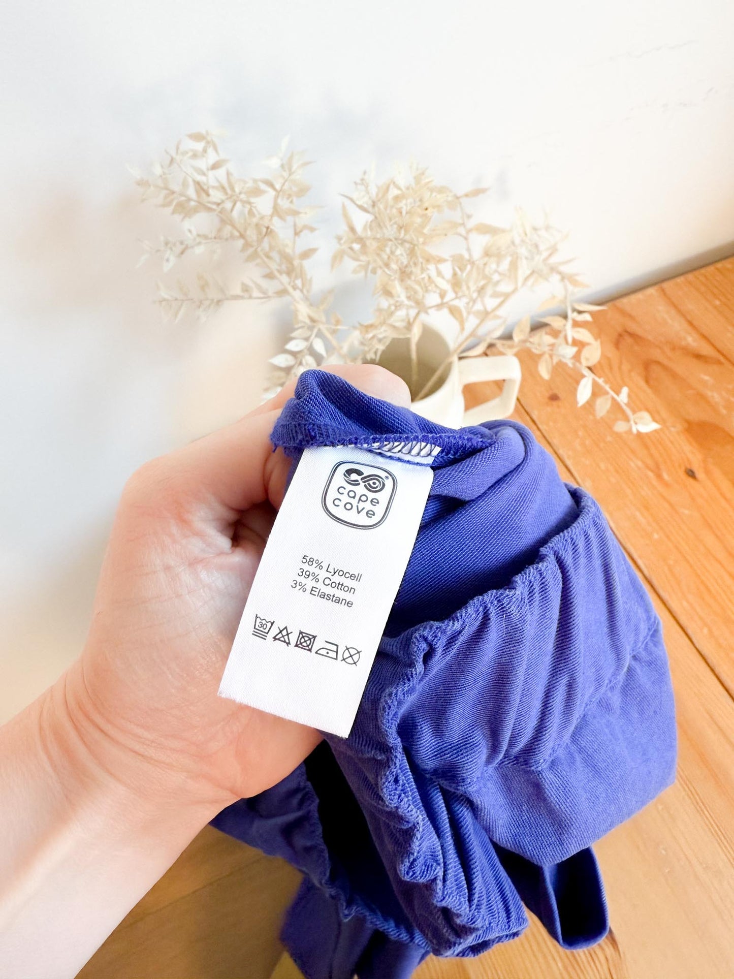 Cape Cove Sustainable Pull On Trousers in Blue (Size M)