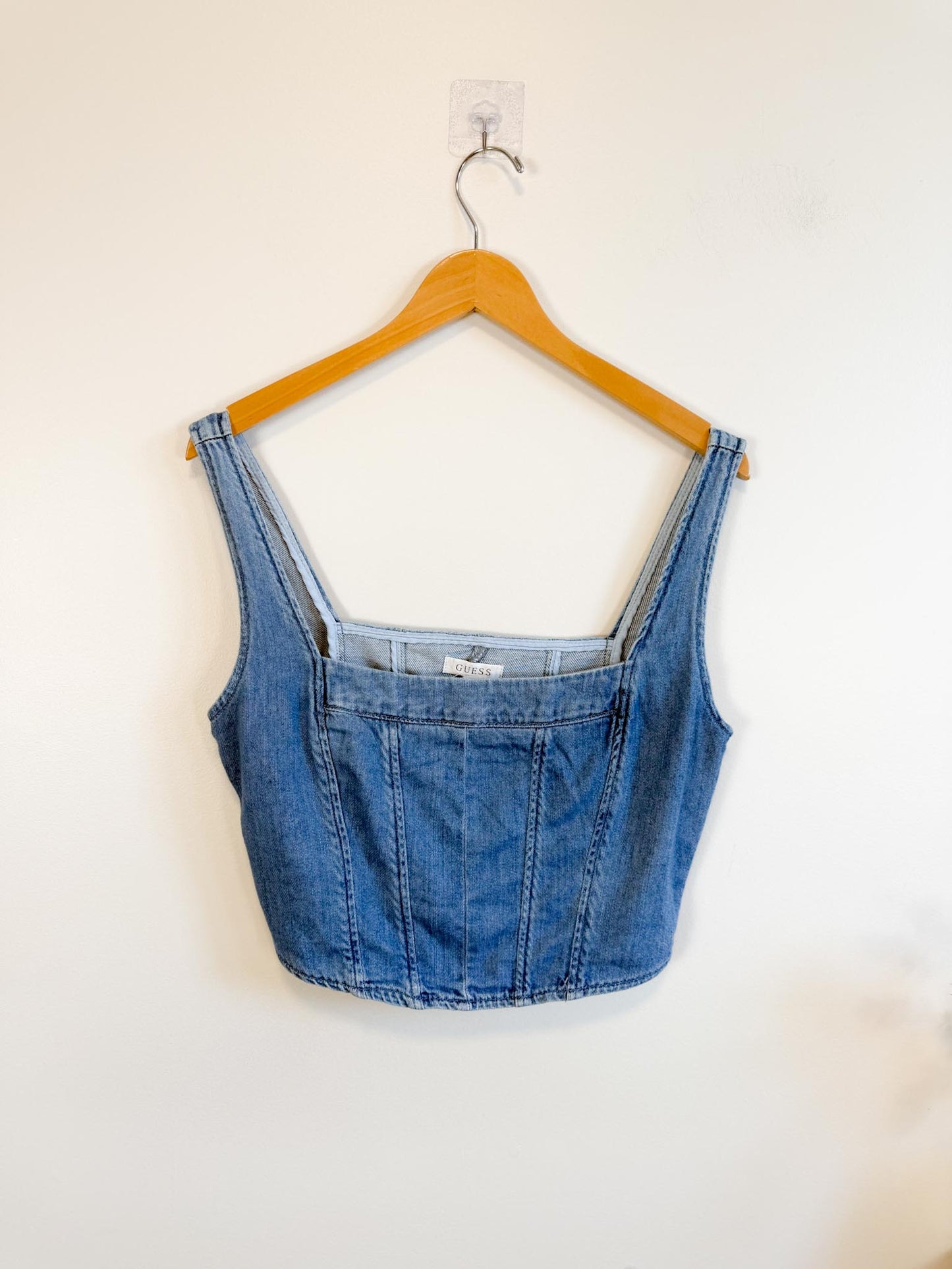 Guess Denim Bustier Top NWT (Size L)