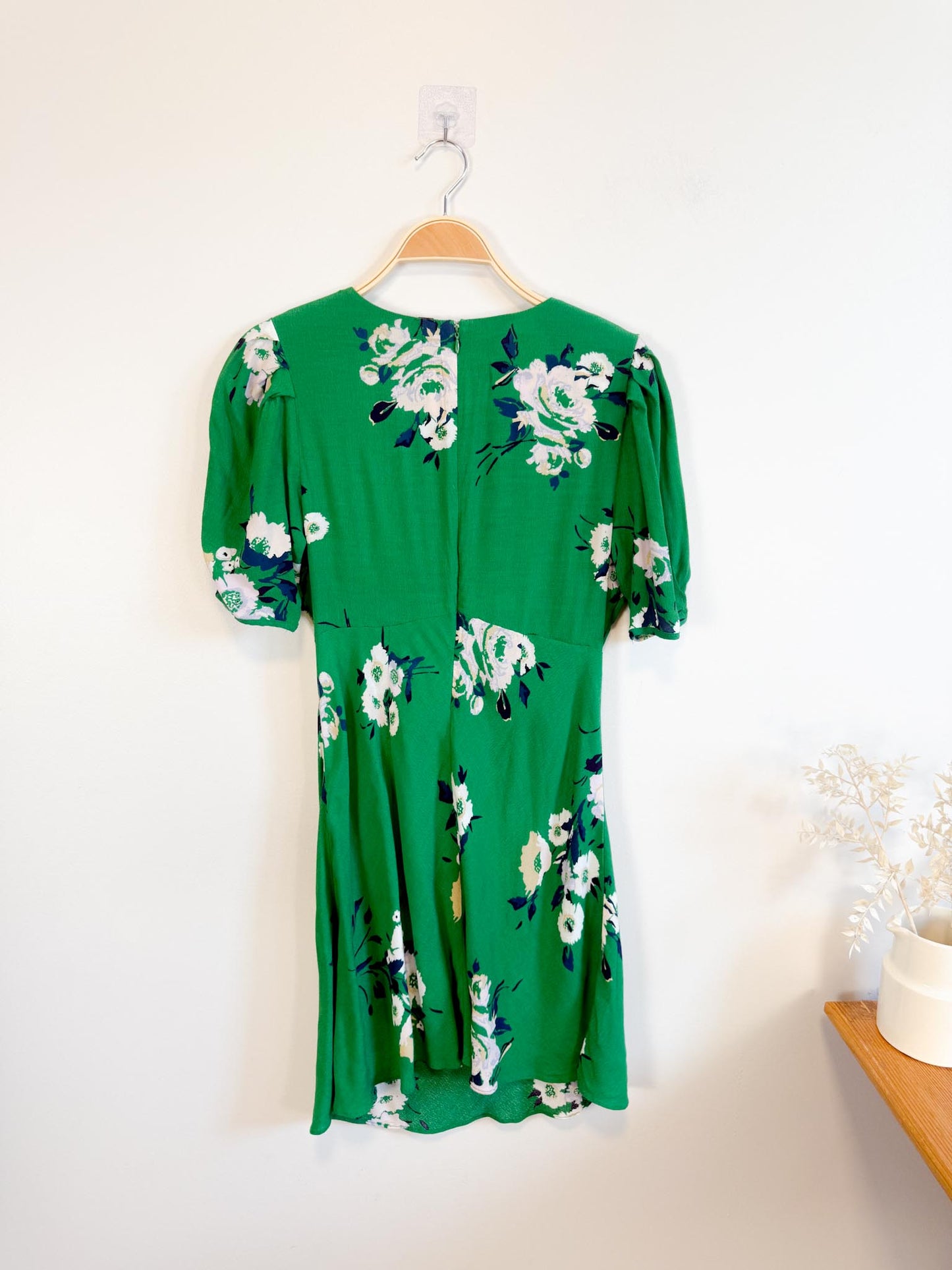 Free People "Neon Garden Mini Dress in Green" (Size S/M)