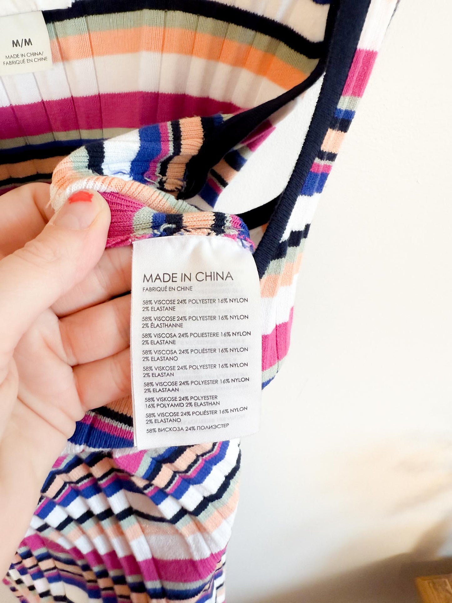 Club Monaco Knit Striped Tank Dress (Size M)