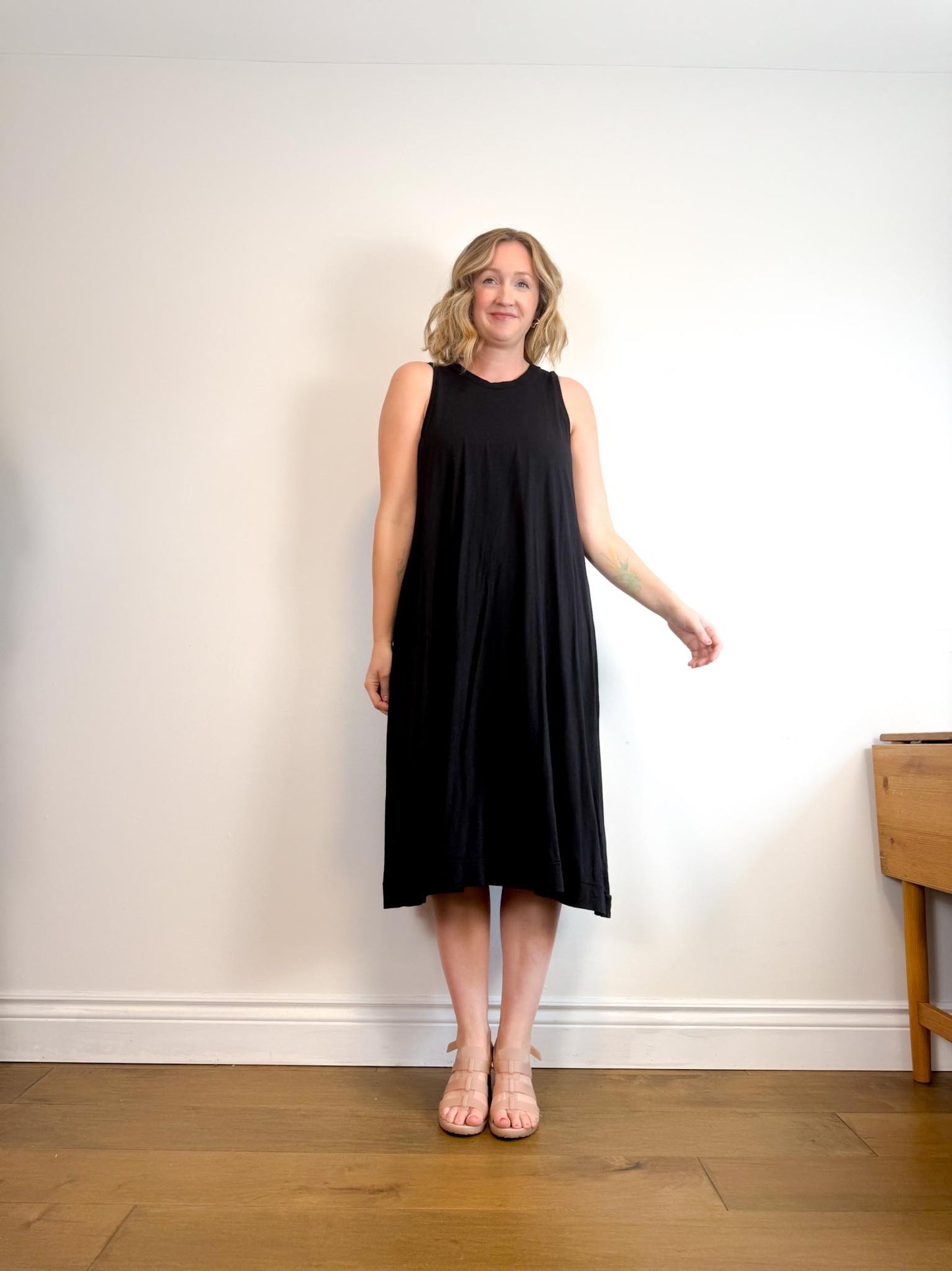 HOI BO Slow Fashion Tank Dress in Black (Size L)