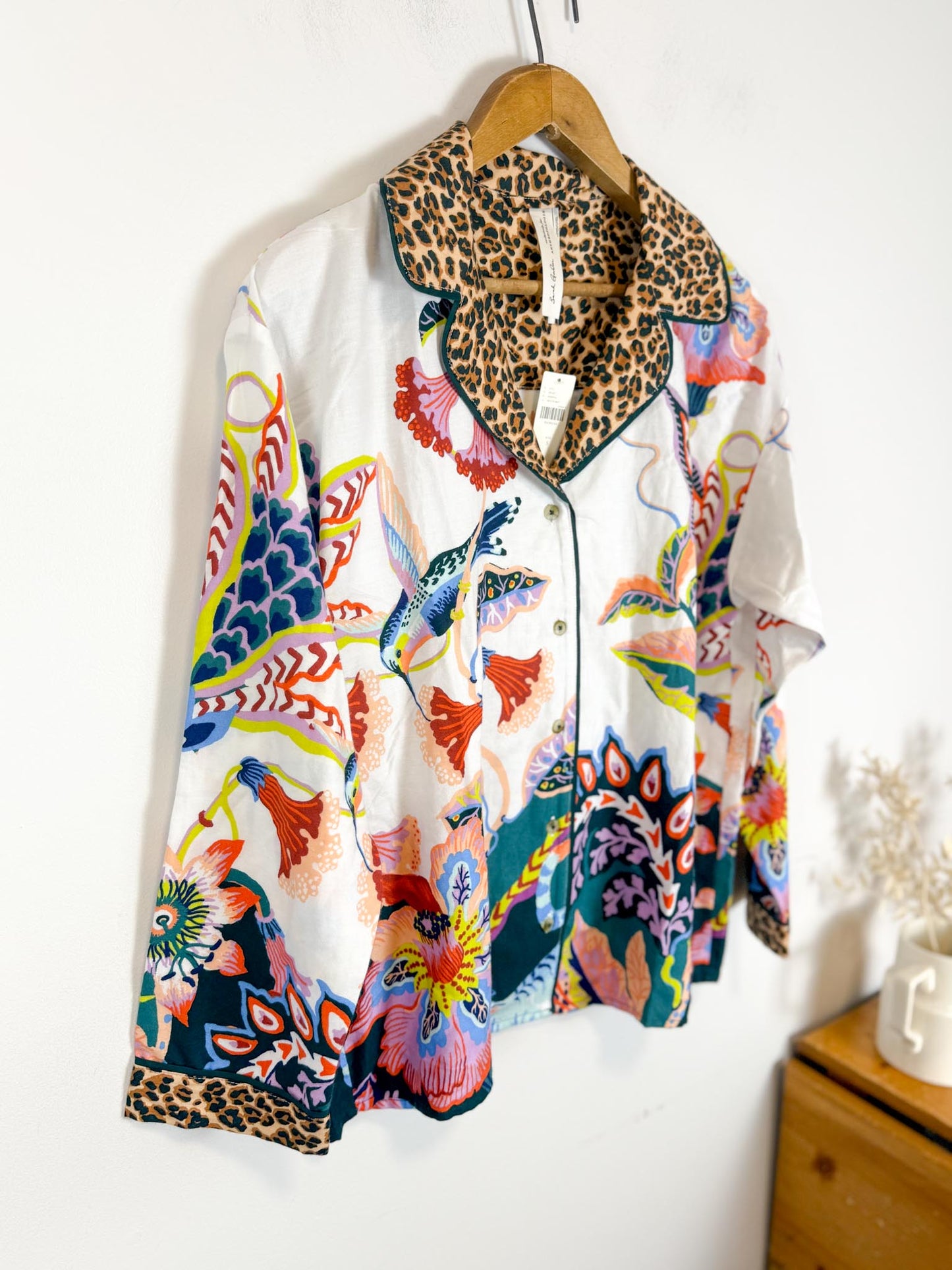 By Anthropologie :"Flannel Button Down Top" NWT (Size S-L)