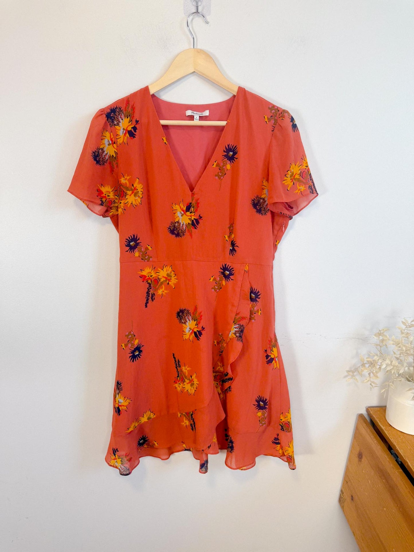 Madewell "Posey Cactus Flower Dress" (Size 8)