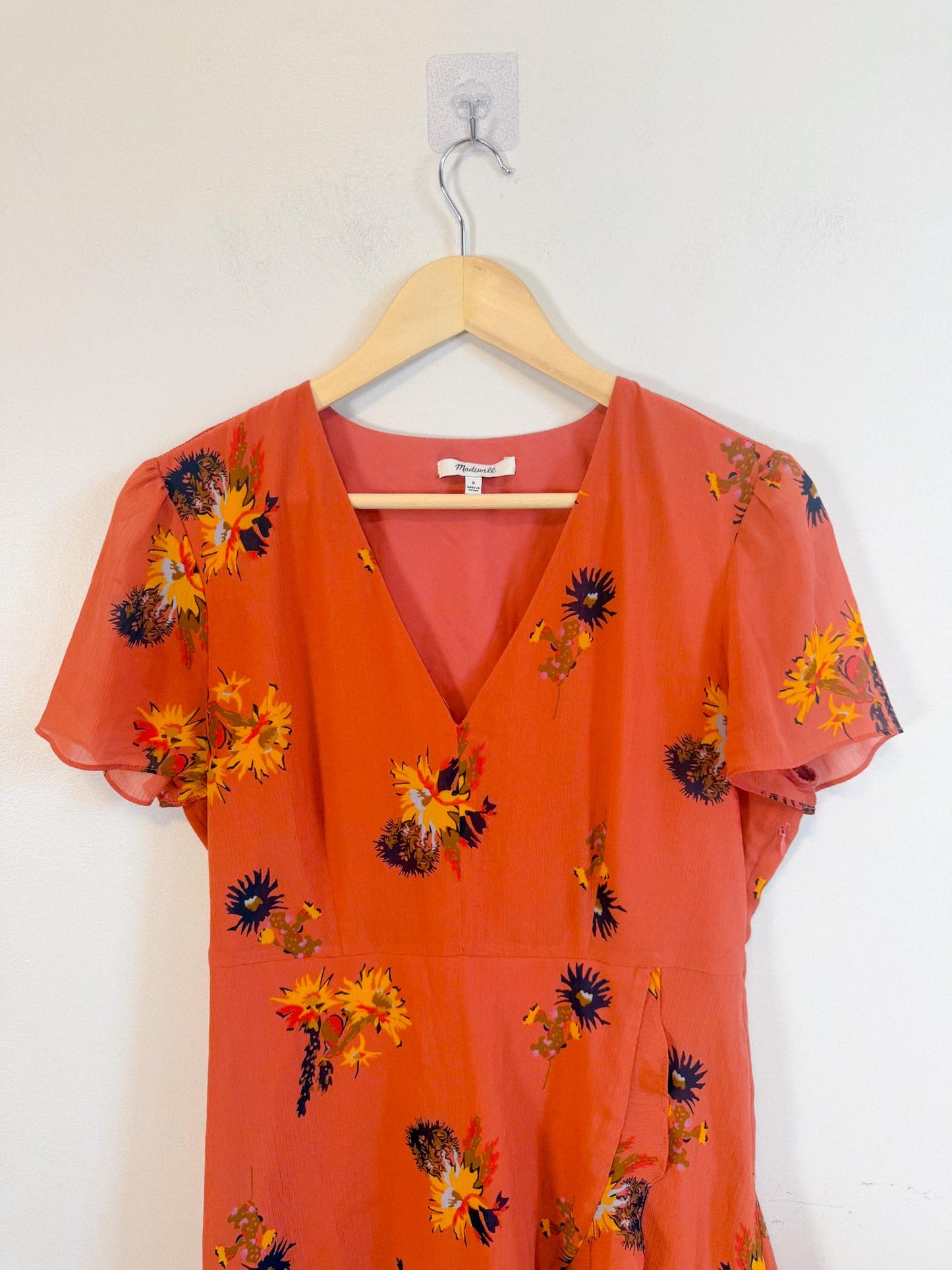 Madewell "Posey Cactus Flower Dress" (Size 8)