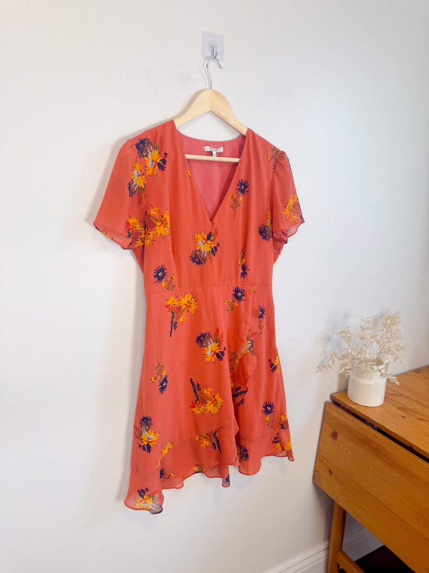 Madewell "Posey Cactus Flower Dress" (Size 8)