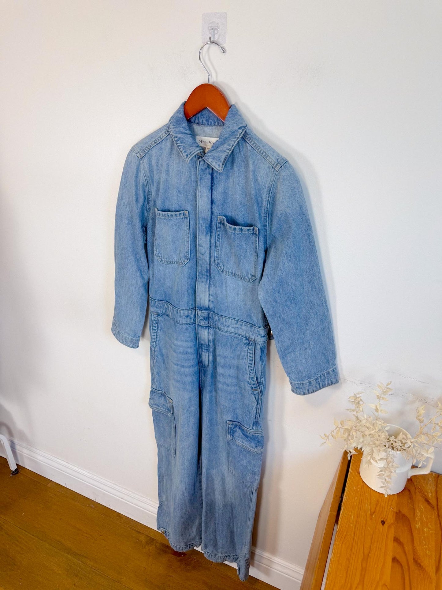 Denim Forum "The 90s Denim Jumpsuit (Size S)