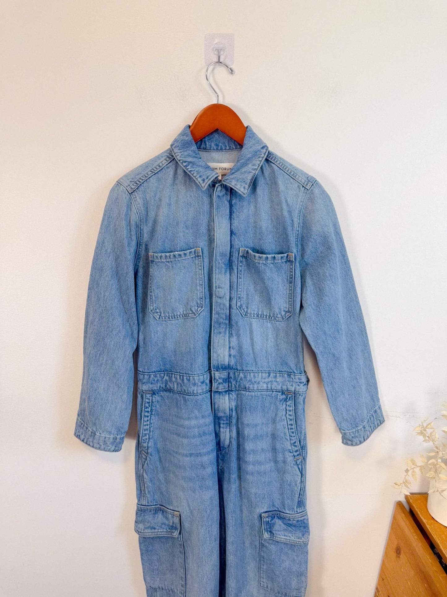 Denim Forum "The 90s Denim Jumpsuit (Size S)