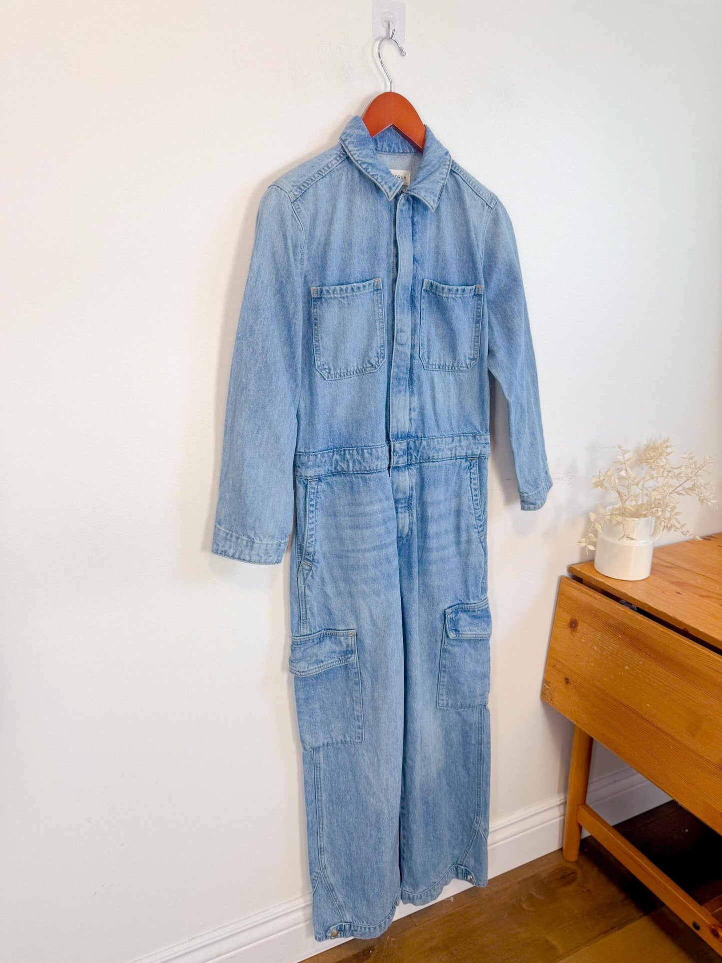 Denim Forum "The 90s Denim Jumpsuit (Size S)