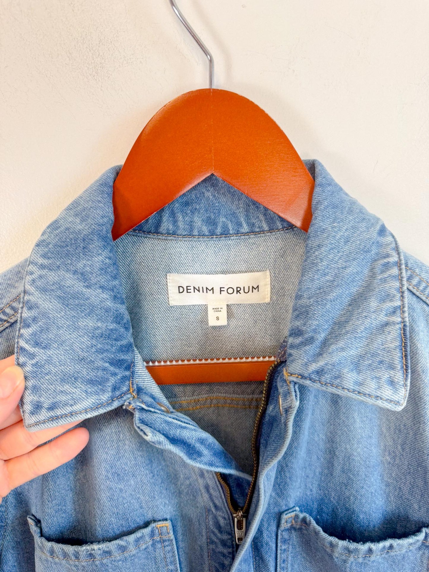 Denim Forum "The 90s Denim Jumpsuit (Size S)