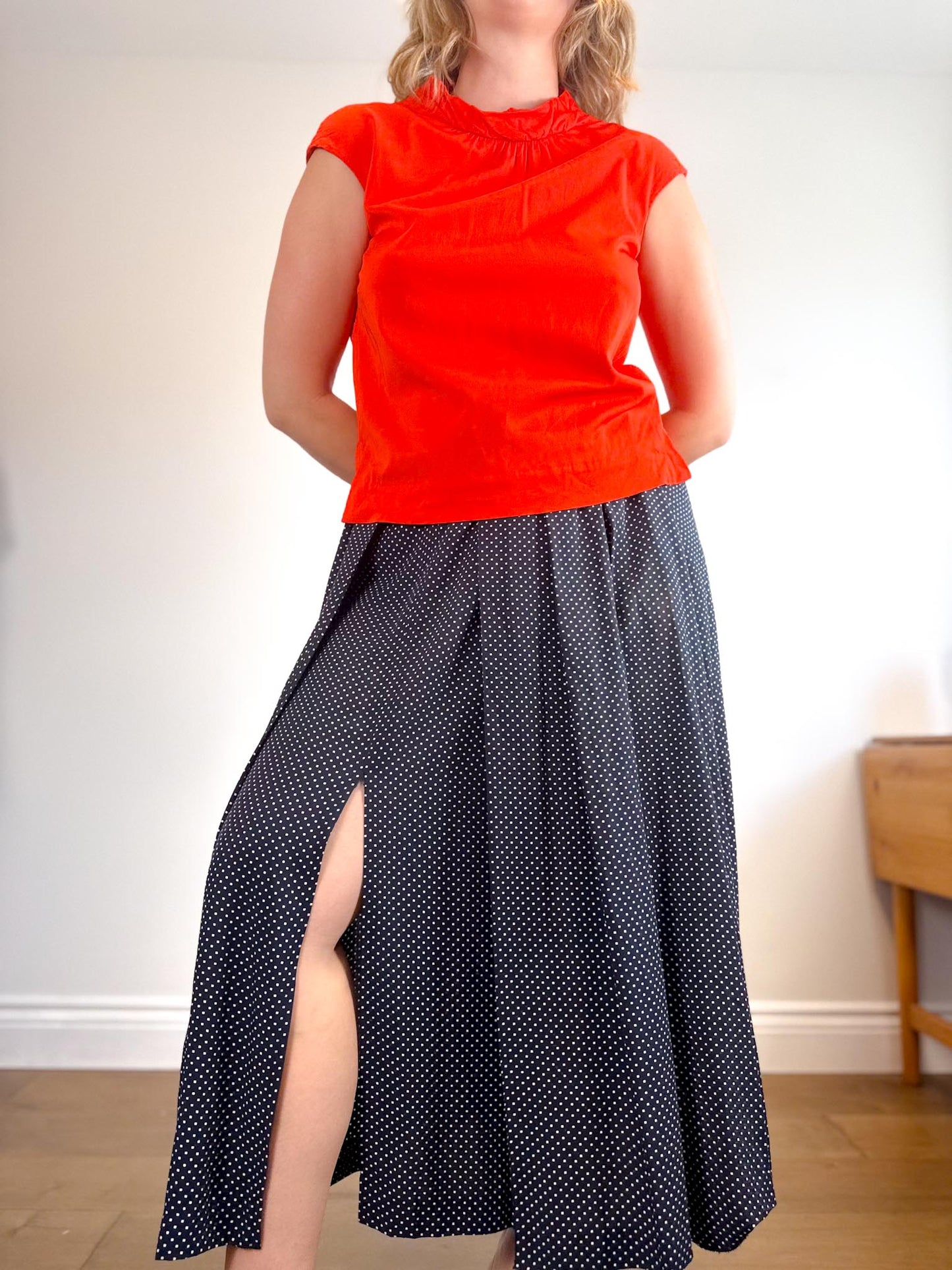 COS Sleeveless Top in Orange Red (Size M)