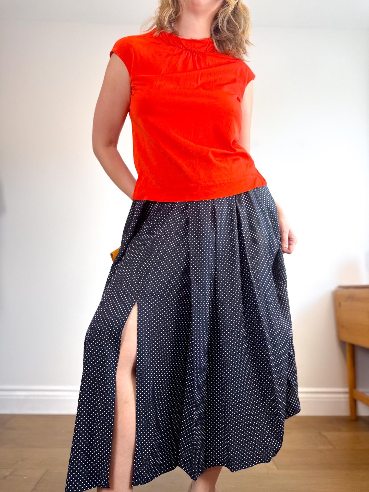 COS Sleeveless Top in Orange Red (Size M)