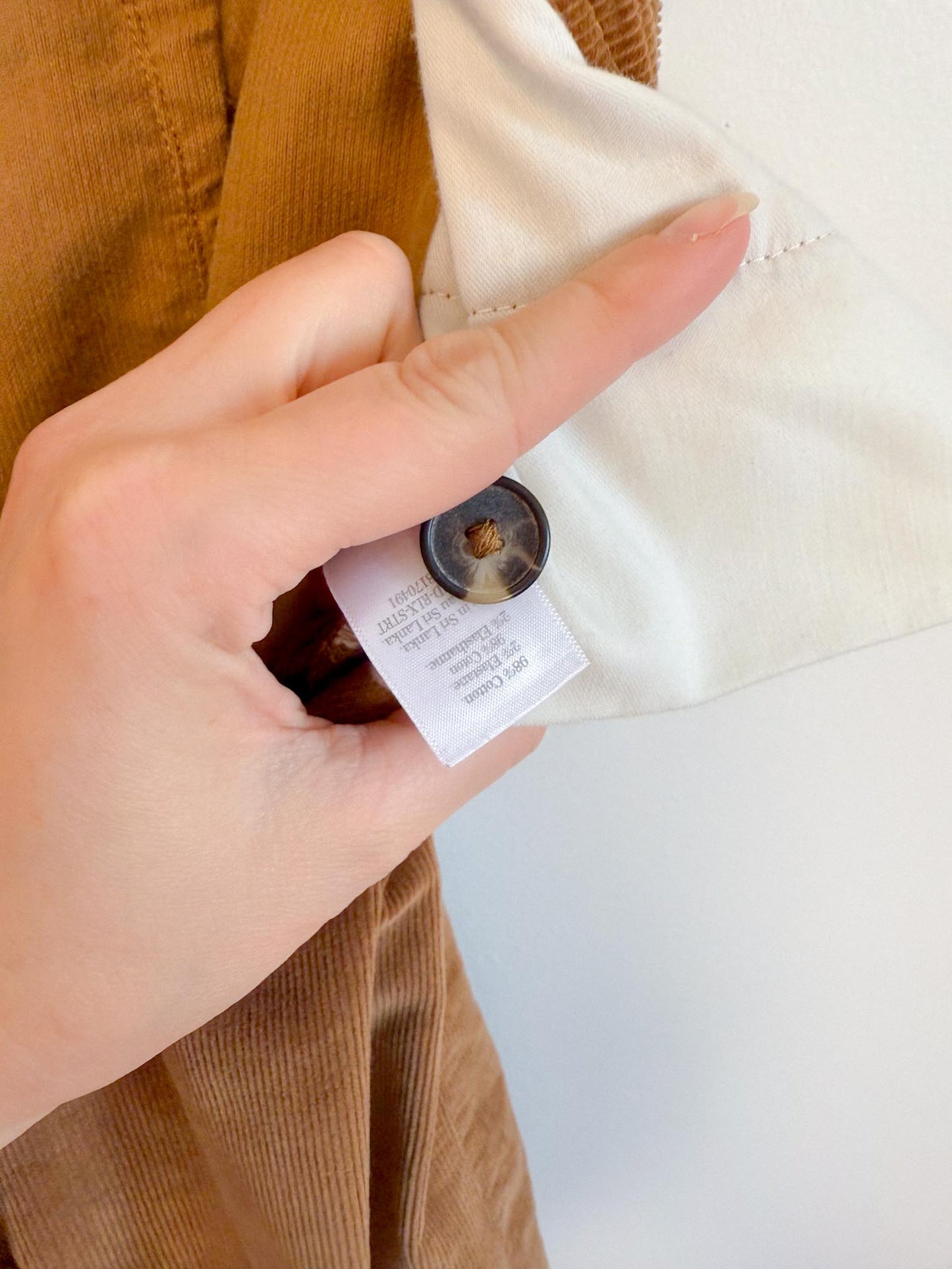 Everlane “THE SAILOR PANT IN CORDUROY in Toasted Coconut” (Size 14)