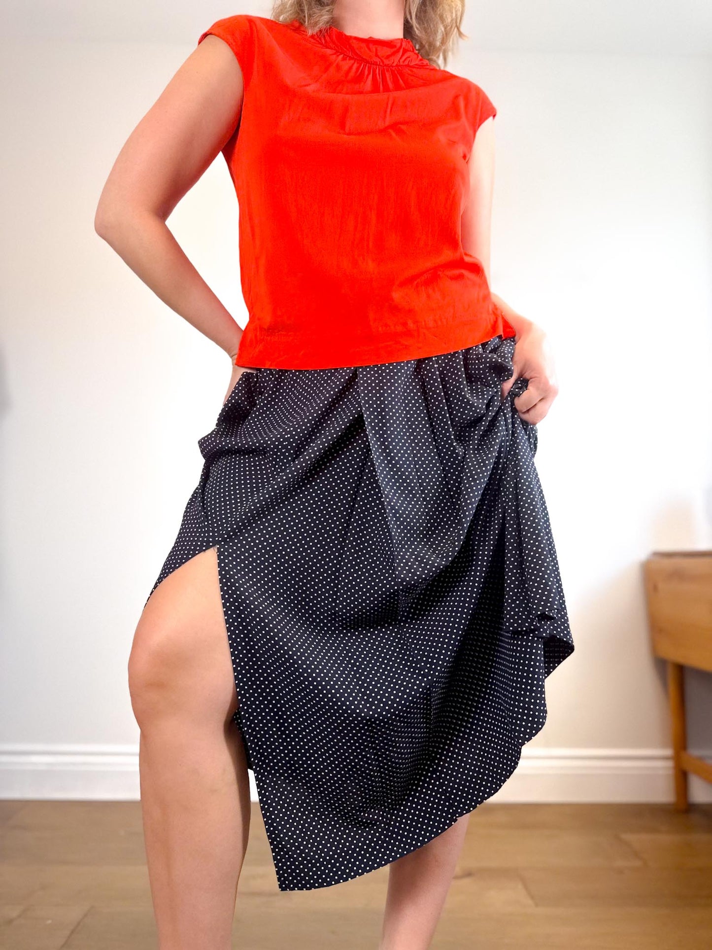 COS Sleeveless Top in Orange Red (Size M)