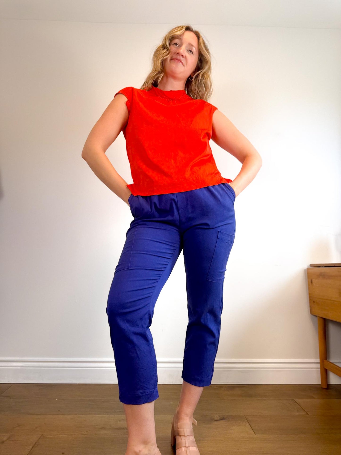 COS Sleeveless Top in Orange Red (Size M)
