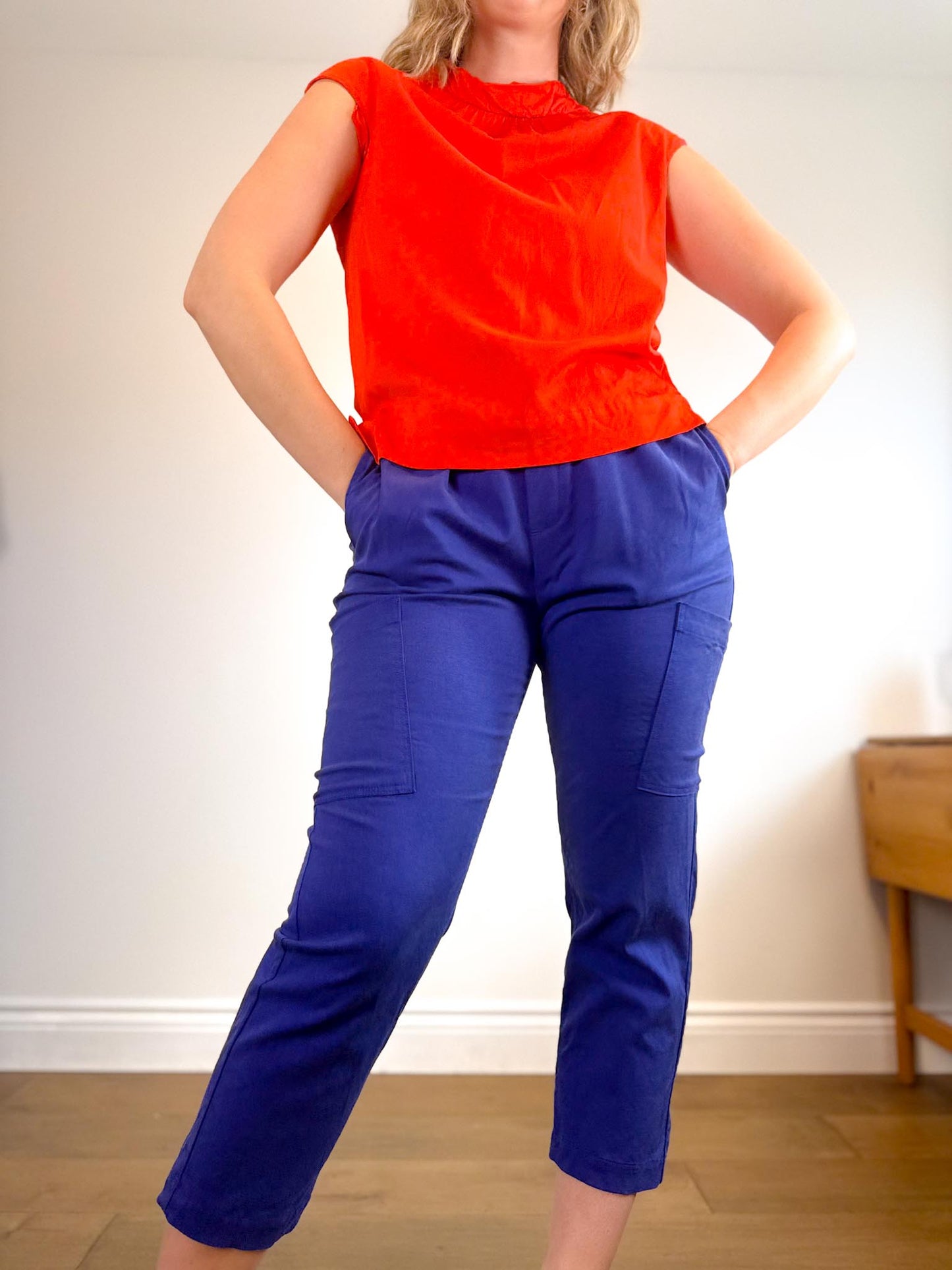 COS Sleeveless Top in Orange Red (Size M)