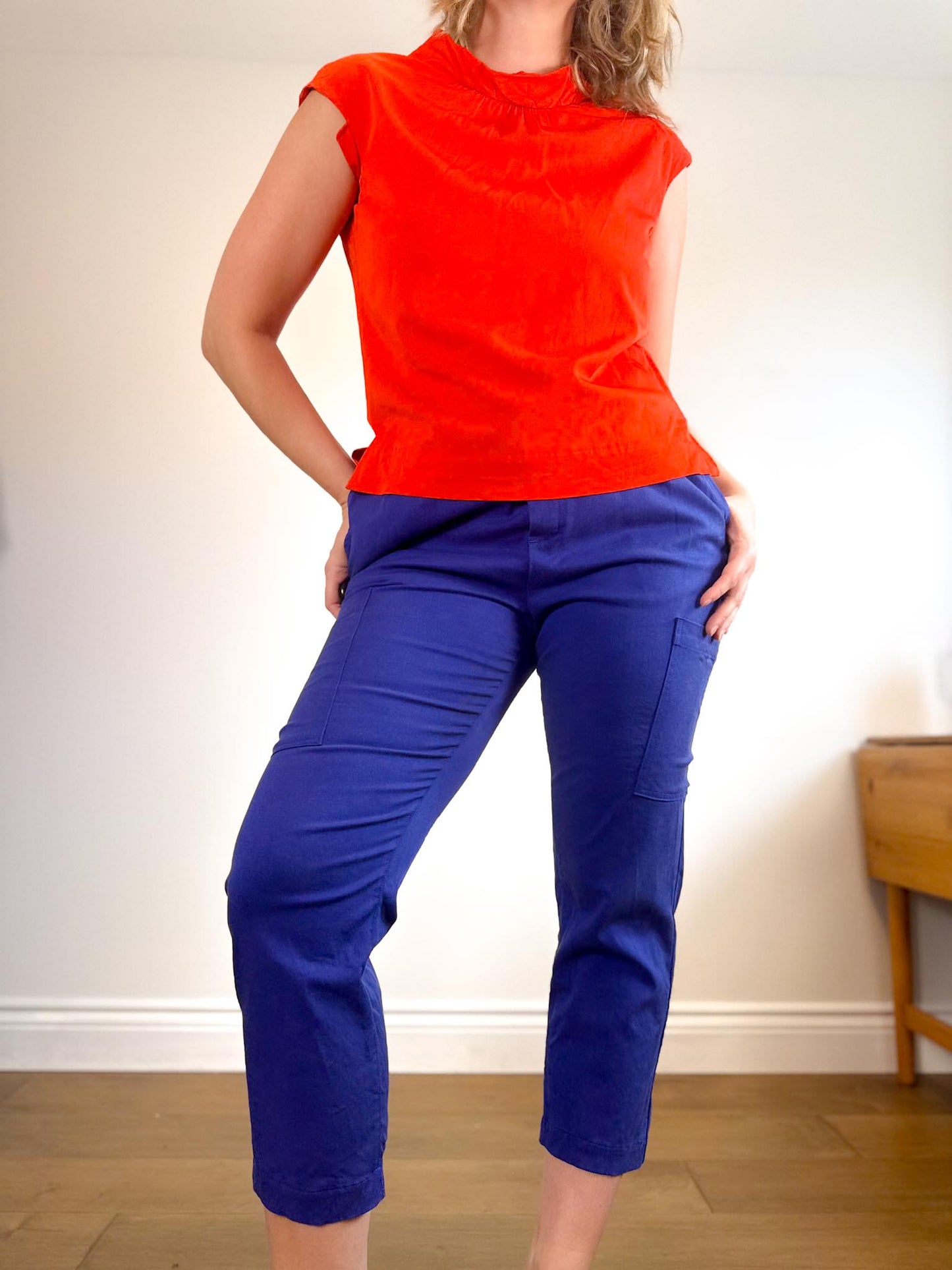 COS Sleeveless Top in Orange Red (Size M)