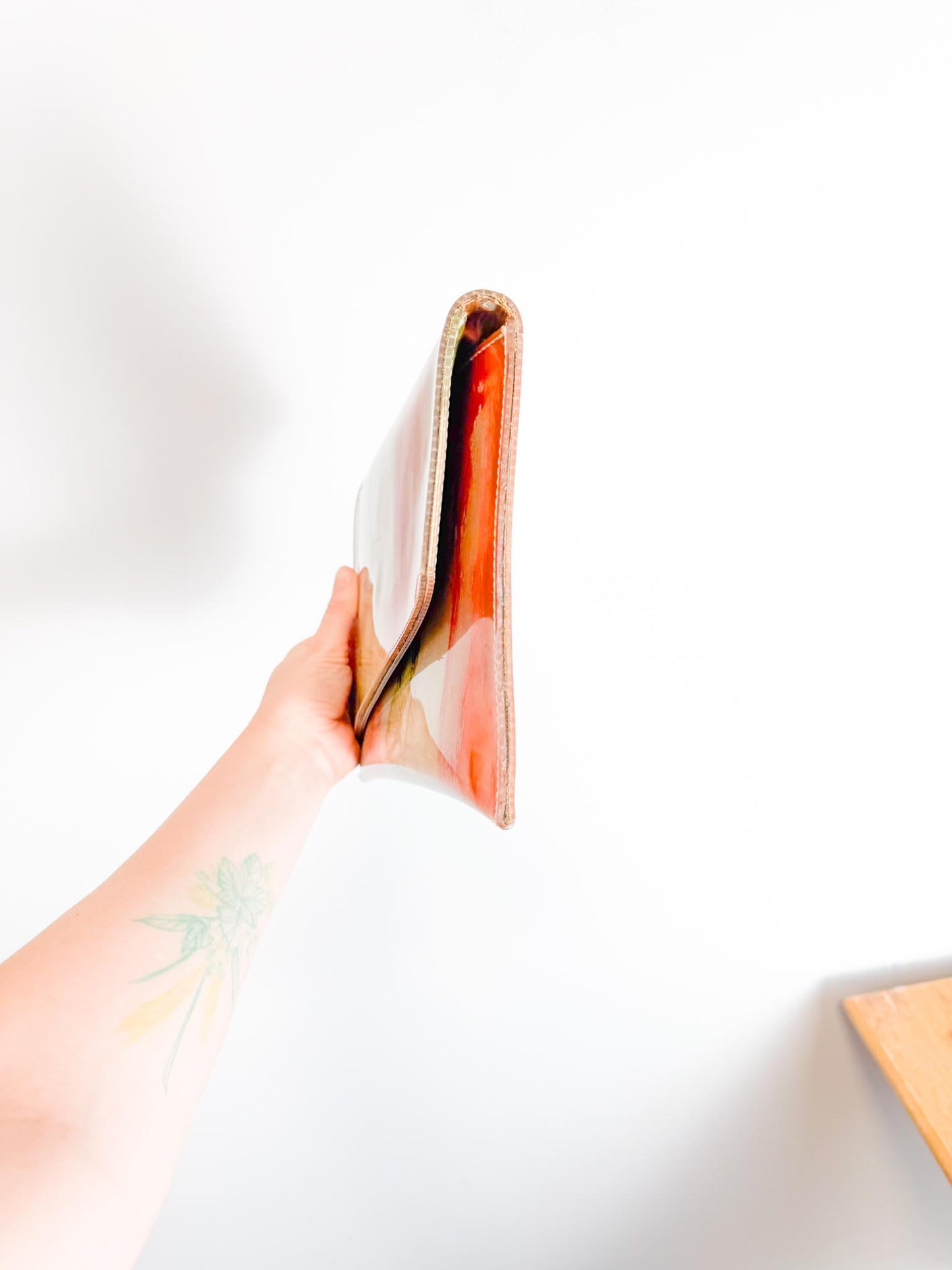 One of a Kind Plastic Multi-Colour Clutch Purse